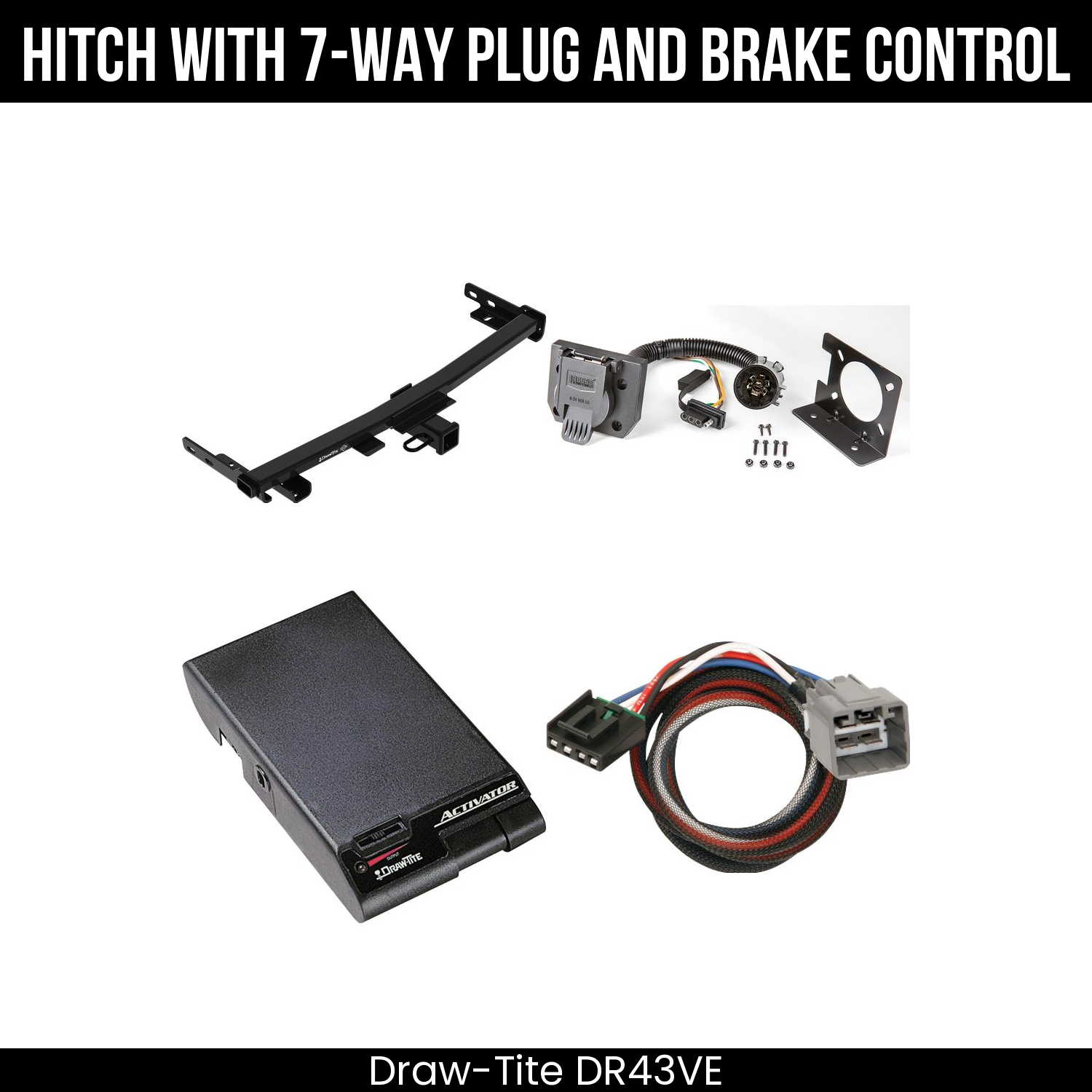 Trailer Hitch , 7-Way , Draw-Tite Activator Brake Control