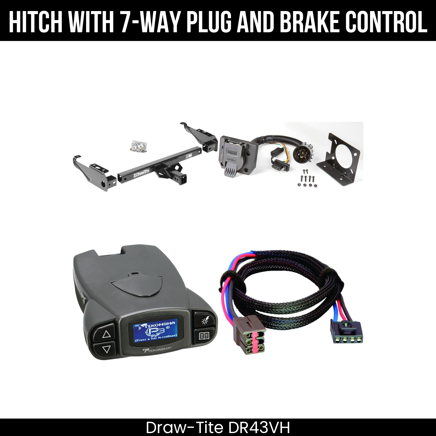 Trailer Hitch , 7-Way , Tekonsha Prodigy P3 Brake Control