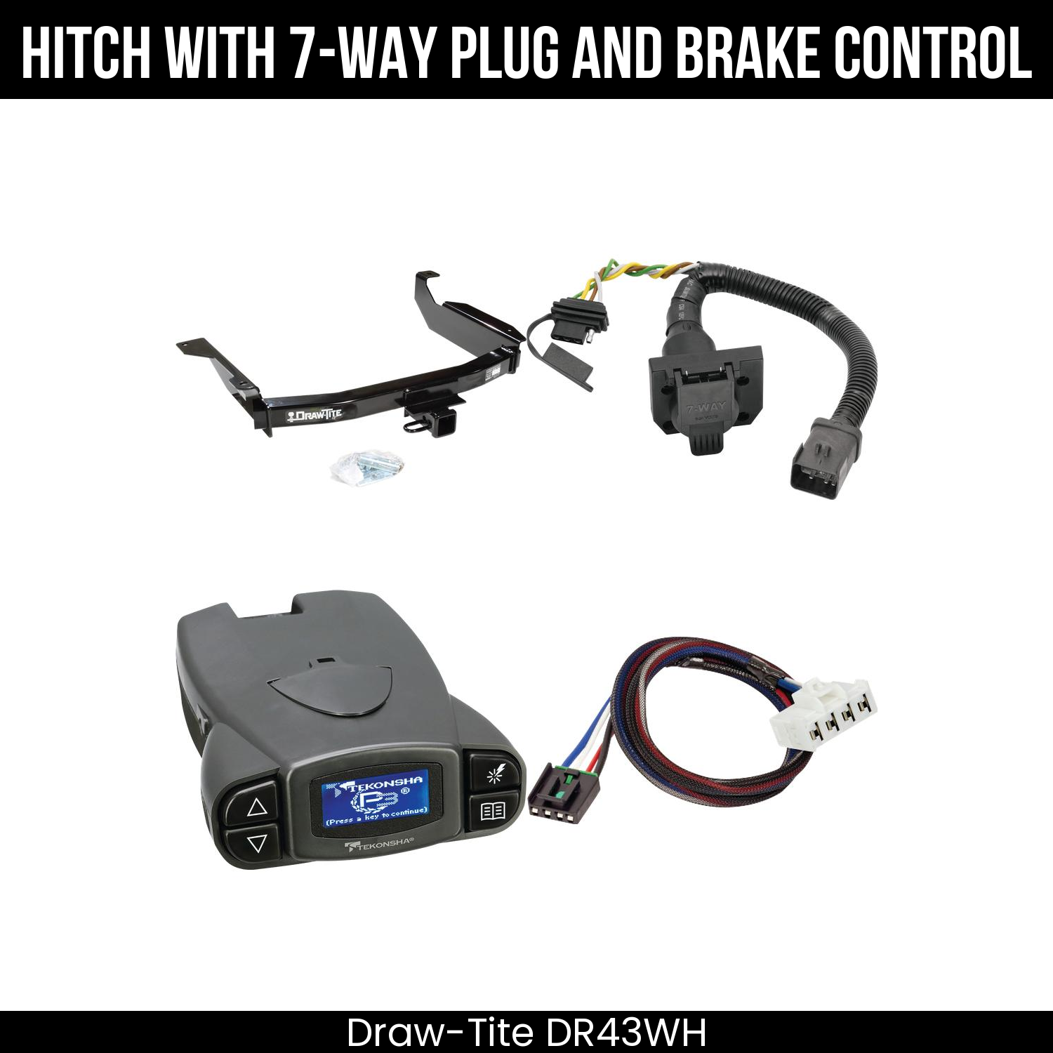 Trailer Hitch , 7-Way , Tekonsha Prodigy P3 Brake Control