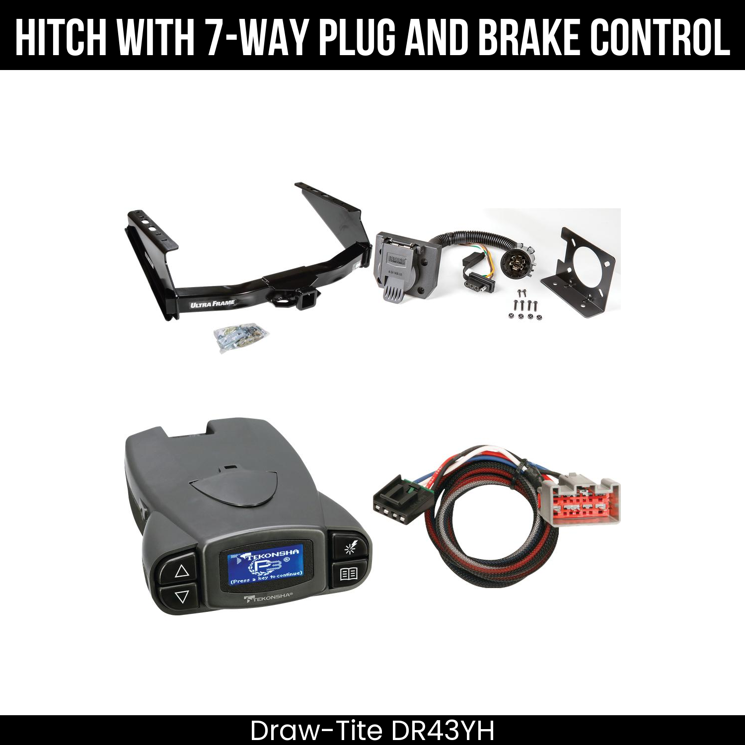 Trailer Hitch , 7-Way , Tekonsha Prodigy P3 Brake Control