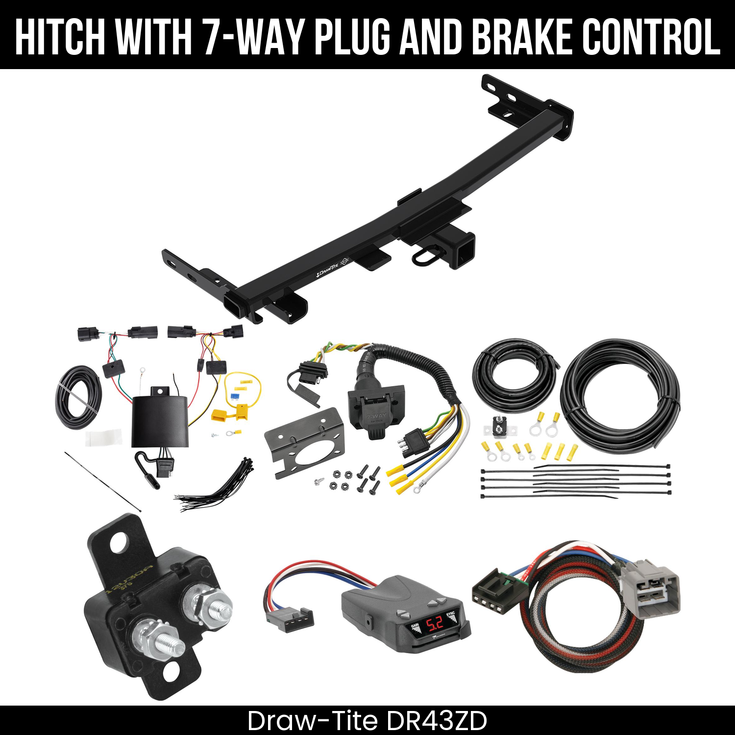 Trailer Hitch , 7-Way , Tekonsha Brakeman IV Brake Control
