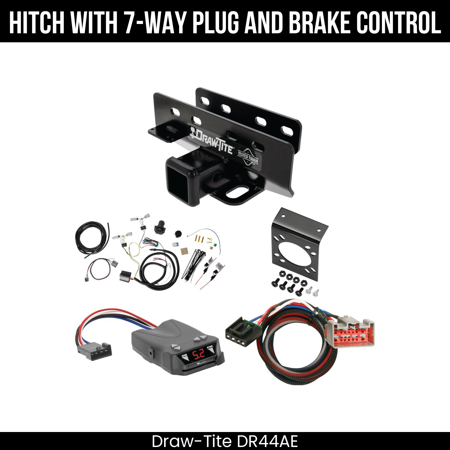 Trailer Hitch , 7-Way , Tekonsha Brakeman IV Brake Control