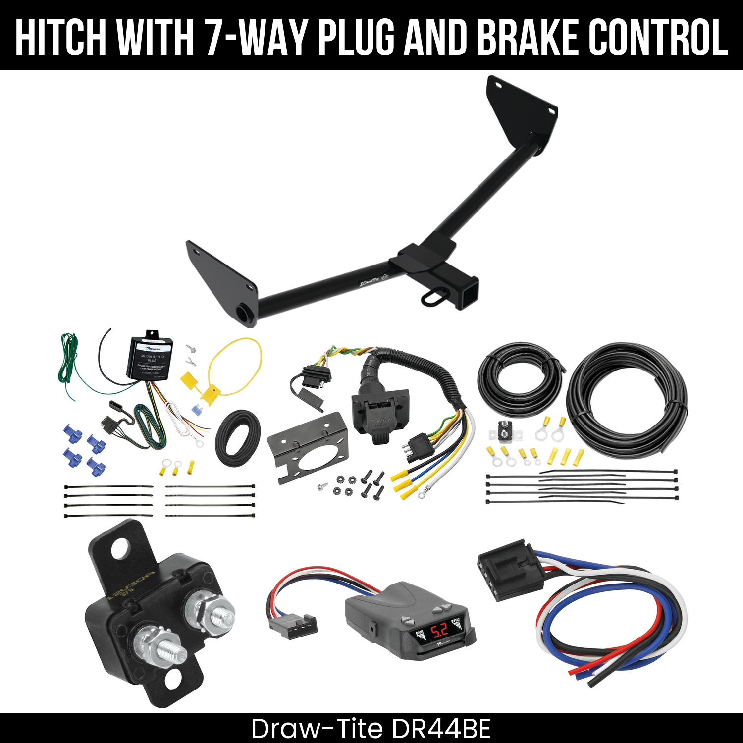 Trailer Hitch , 7-Way , Tekonsha Brakeman IV Brake Control