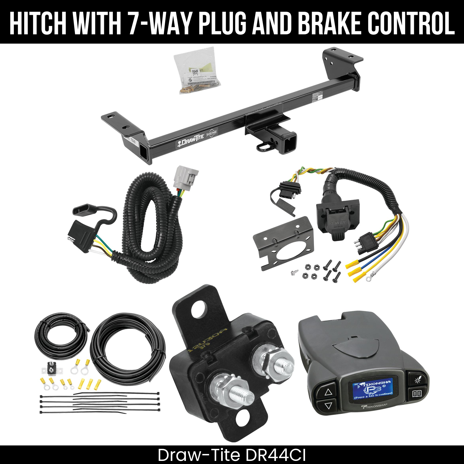 Trailer Hitch , 7-Way , Tekonsha Prodigy P3 Brake Control
