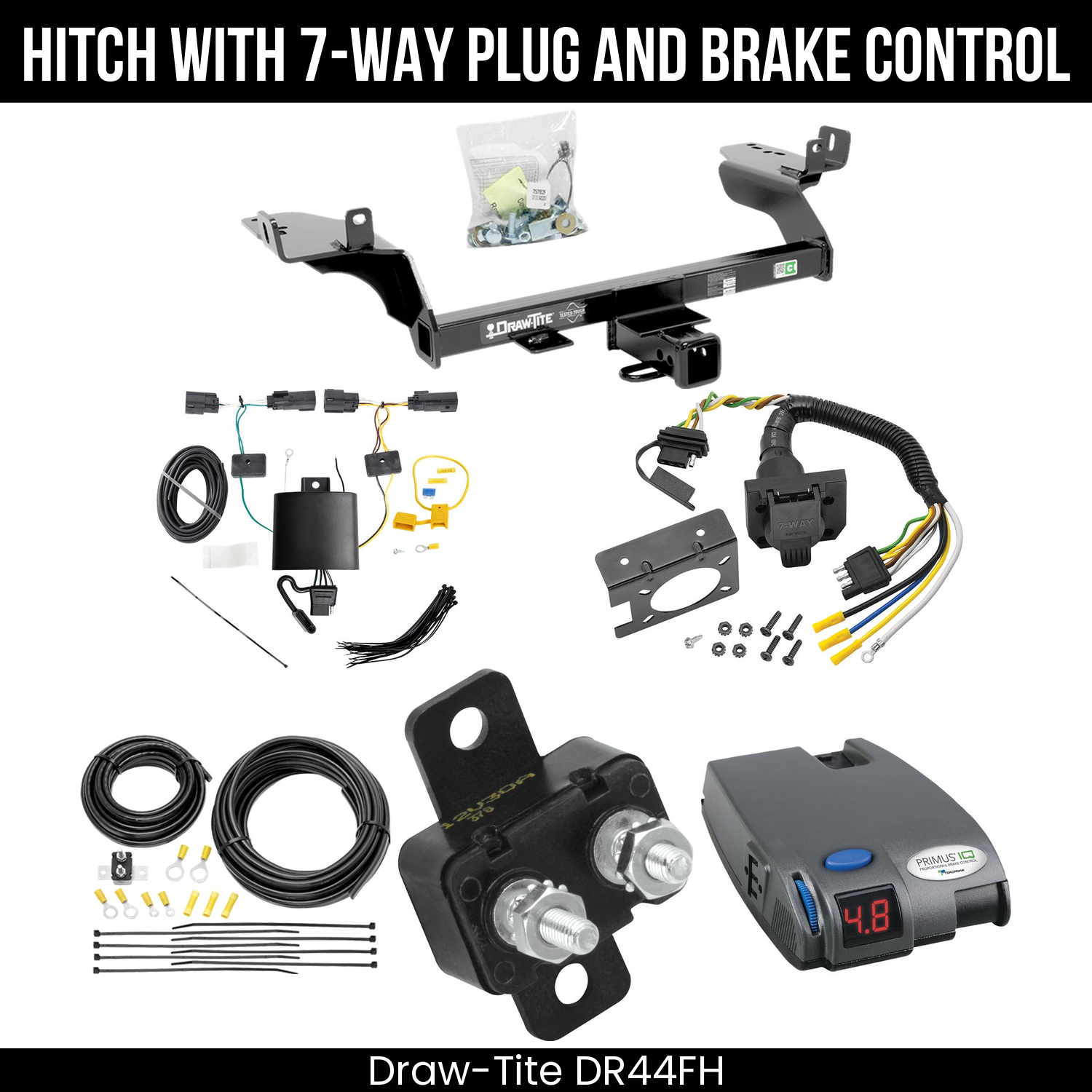Trailer Hitch , 7-Way , Tekonsha Primus IQ Brake Control