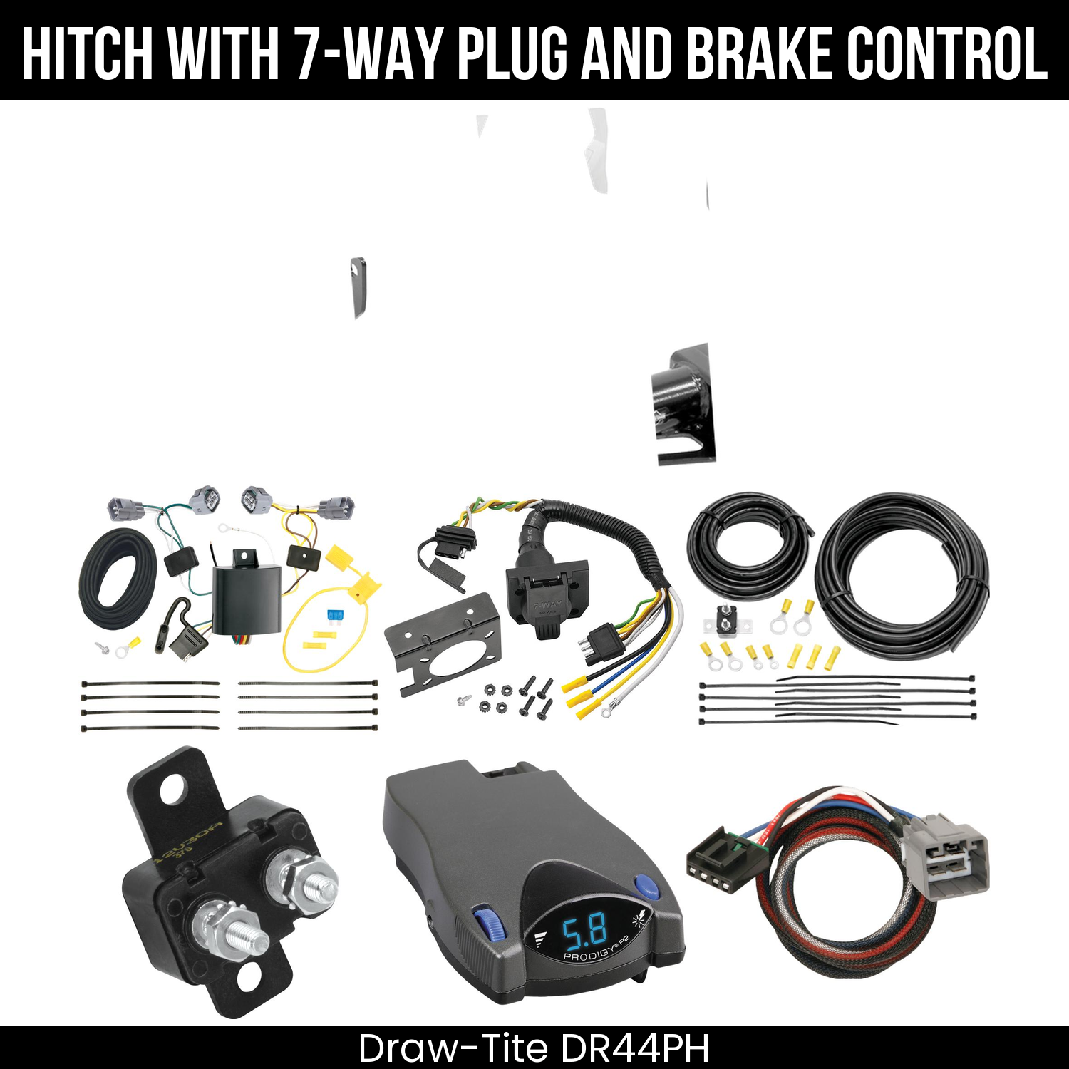 Trailer Hitch , 7-Way , Tekonsha Prodigy P2 Brake Control
