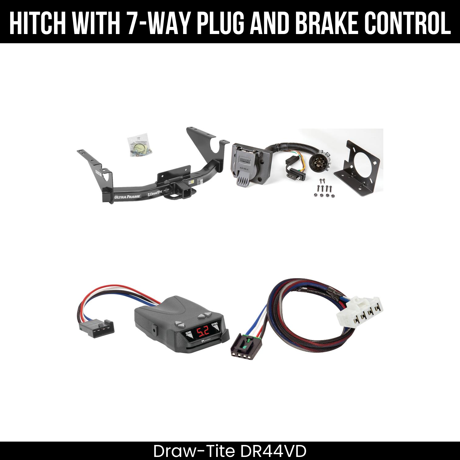 Trailer Hitch , 7-Way , Tekonsha Brakeman IV Brake Control
