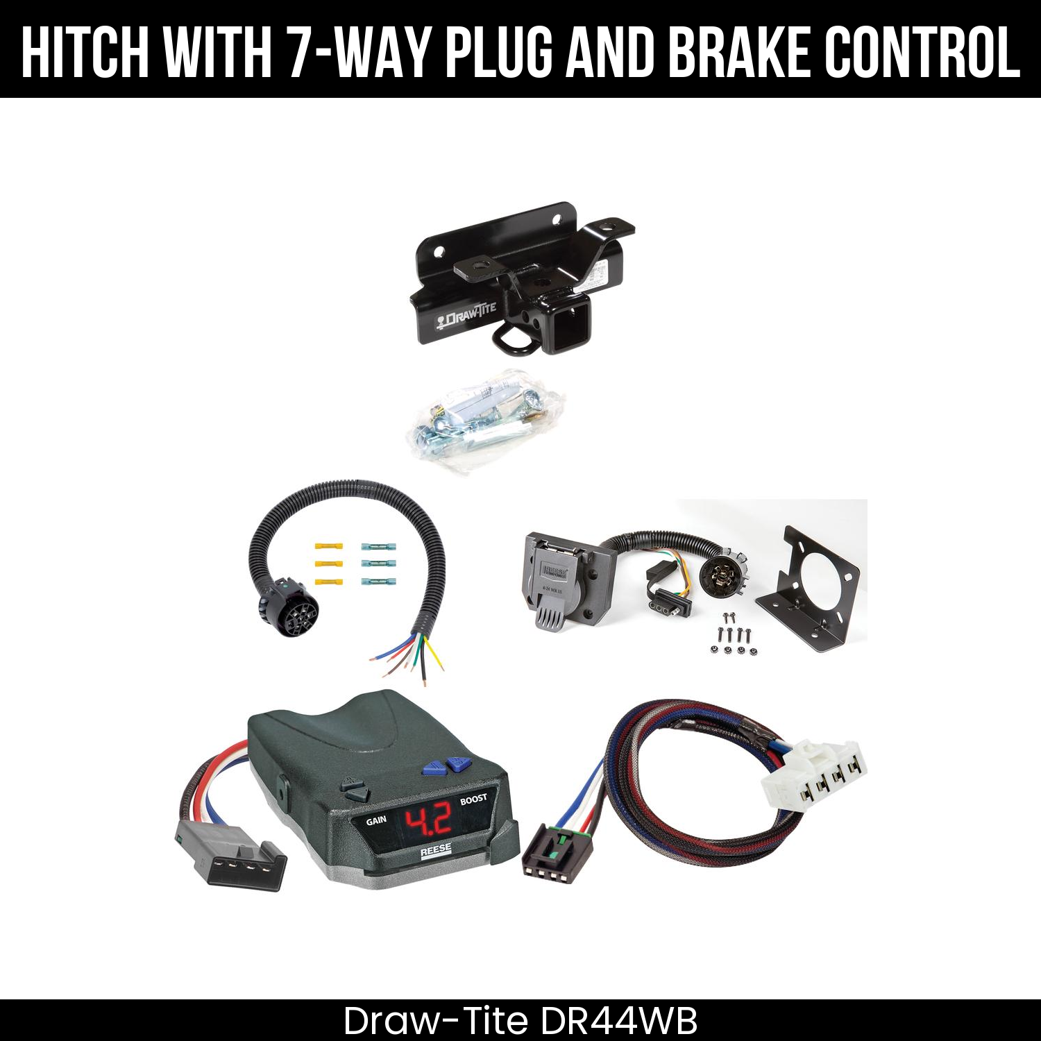 Trailer Hitch , 7-Way , Reese Brake EVN Control