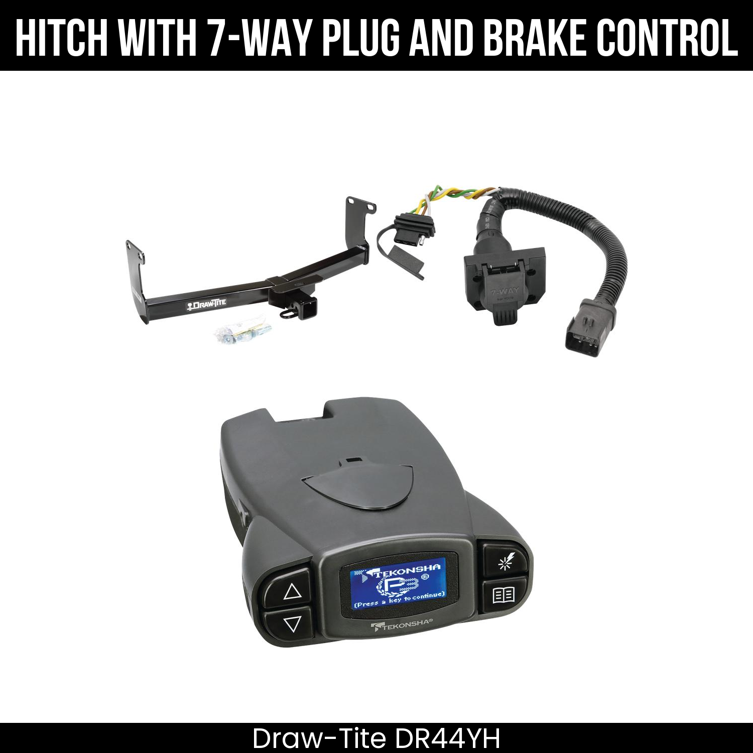 Trailer Hitch , 7-Way , Tekonsha Prodigy P3 Brake Control