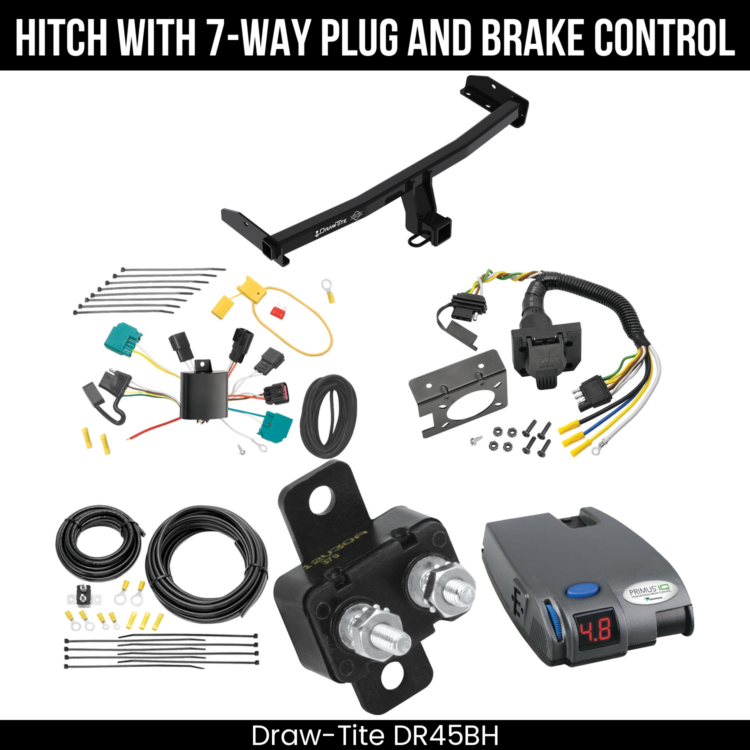 Trailer Hitch , 7-Way , Tekonsha Primus IQ Brake Control