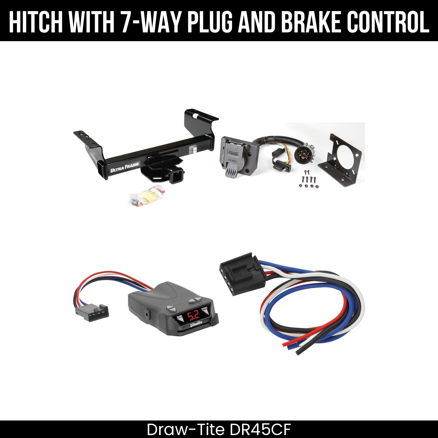 Trailer Hitch , 7-Way , Draw-Tite Activator IV Brake Control