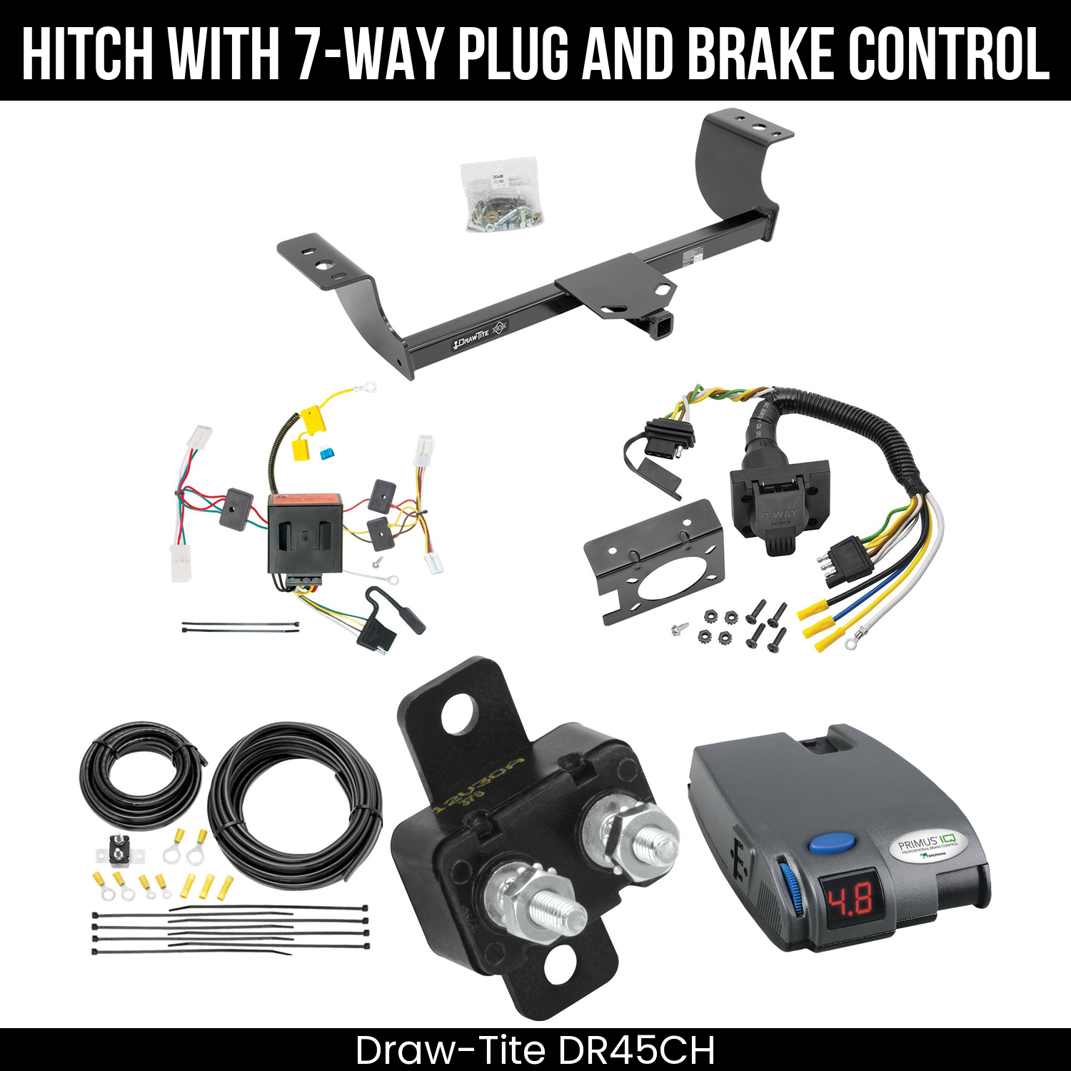 Trailer Hitch , 7-Way , Tekonsha Primus IQ Brake Control