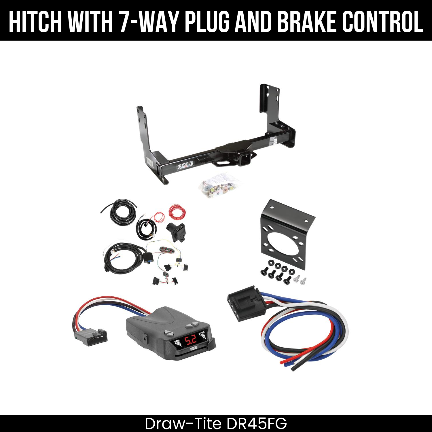 Trailer Hitch , 7-Way , Reese Brakeman IV Brake Control