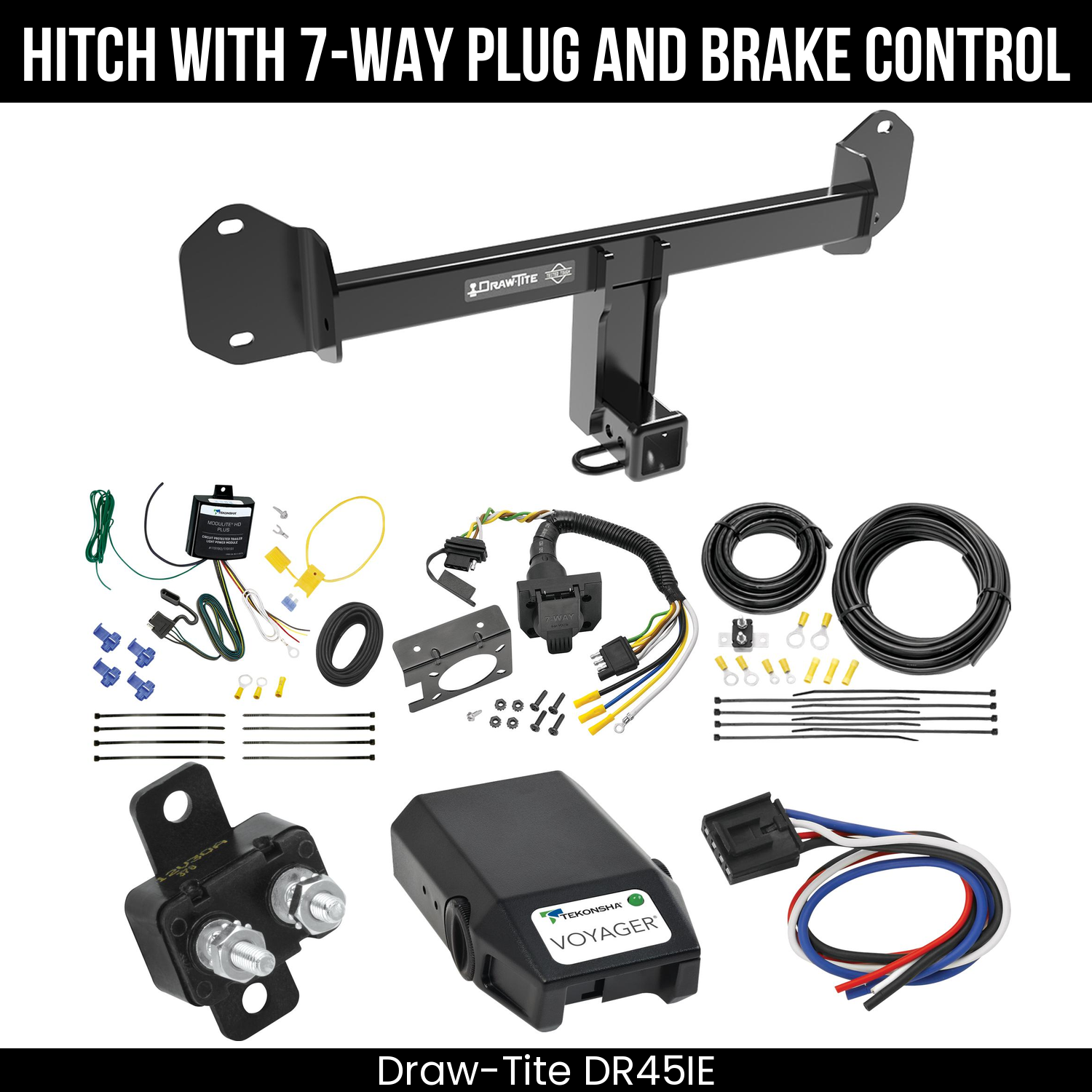 Trailer Hitch , 7-Way , Tekonsha Voyager Brake Control