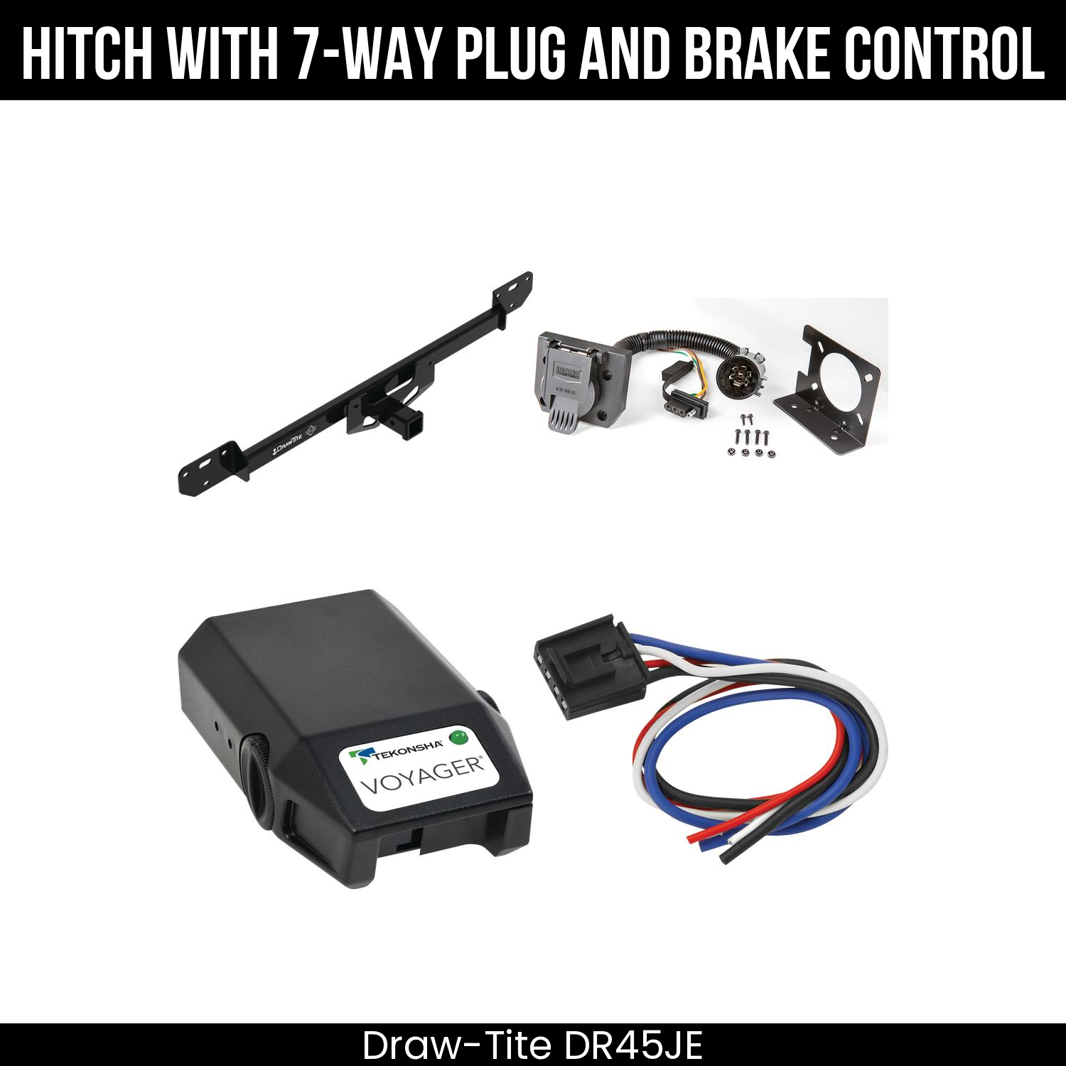 Trailer Hitch , 7-Way , Tekonsha Voyager Brake Control