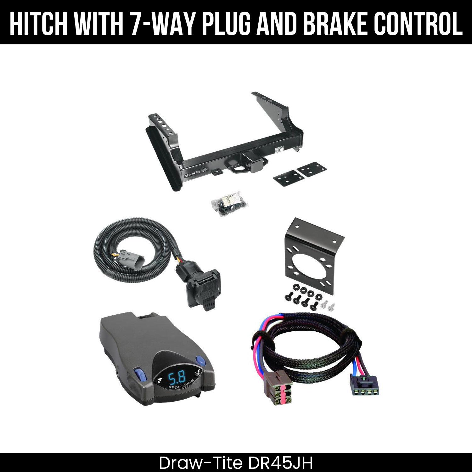 Trailer Hitch , 7-Way , Tekonsha Prodigy P2 Brake Control