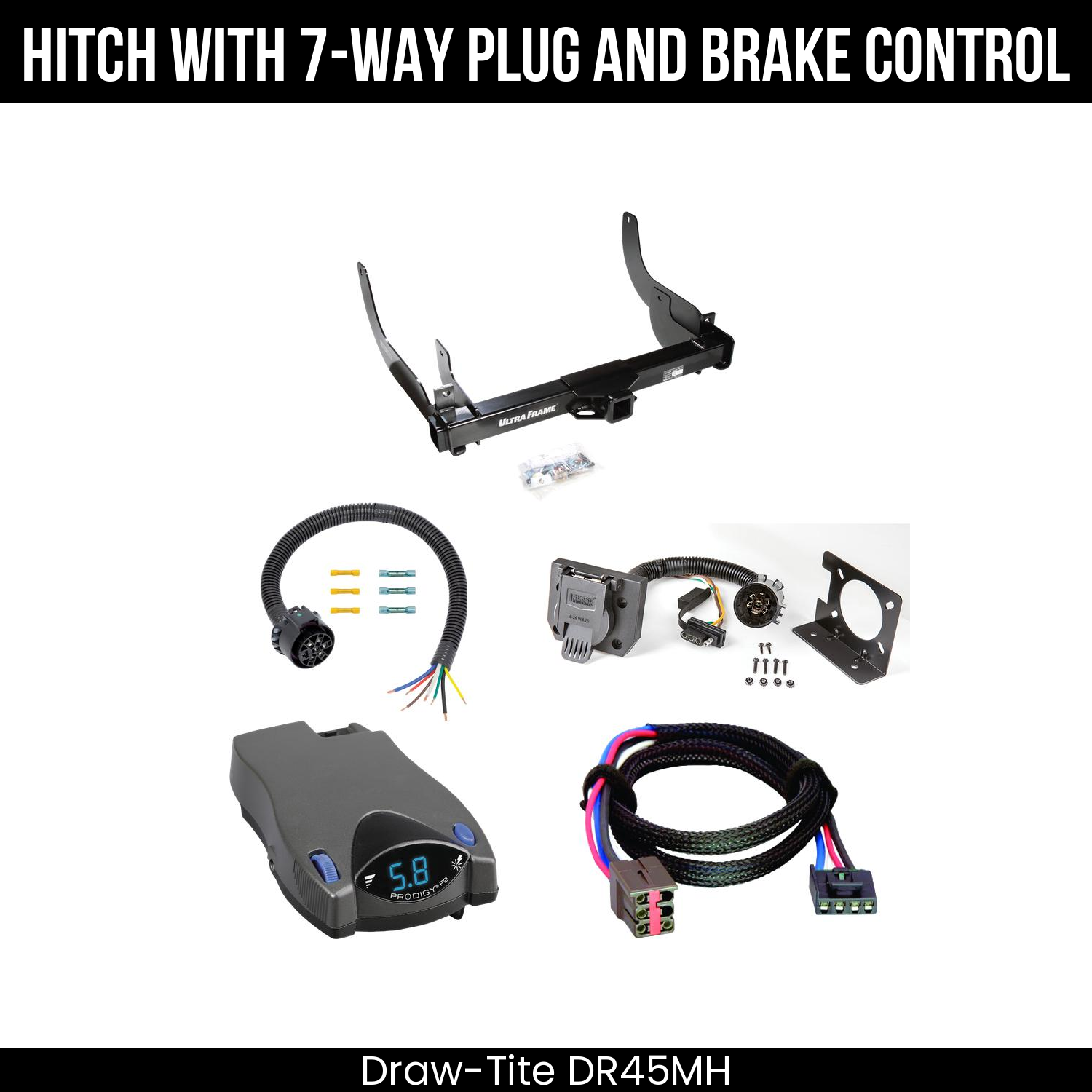Trailer Hitch , 7-Way , Tekonsha Prodigy P2 Brake Control