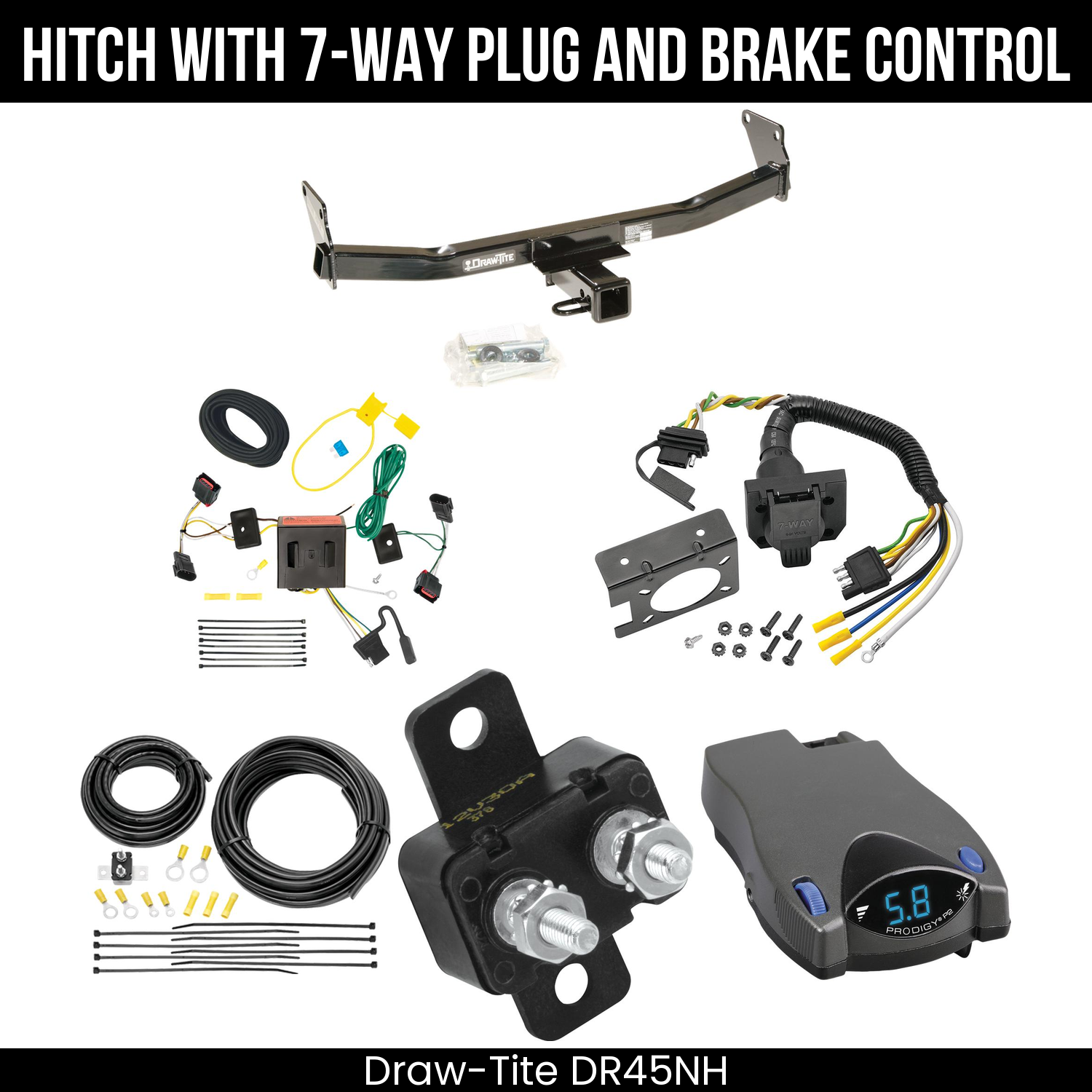 Trailer Hitch , 7-Way , Tekonsha Prodigy P2 Brake Control