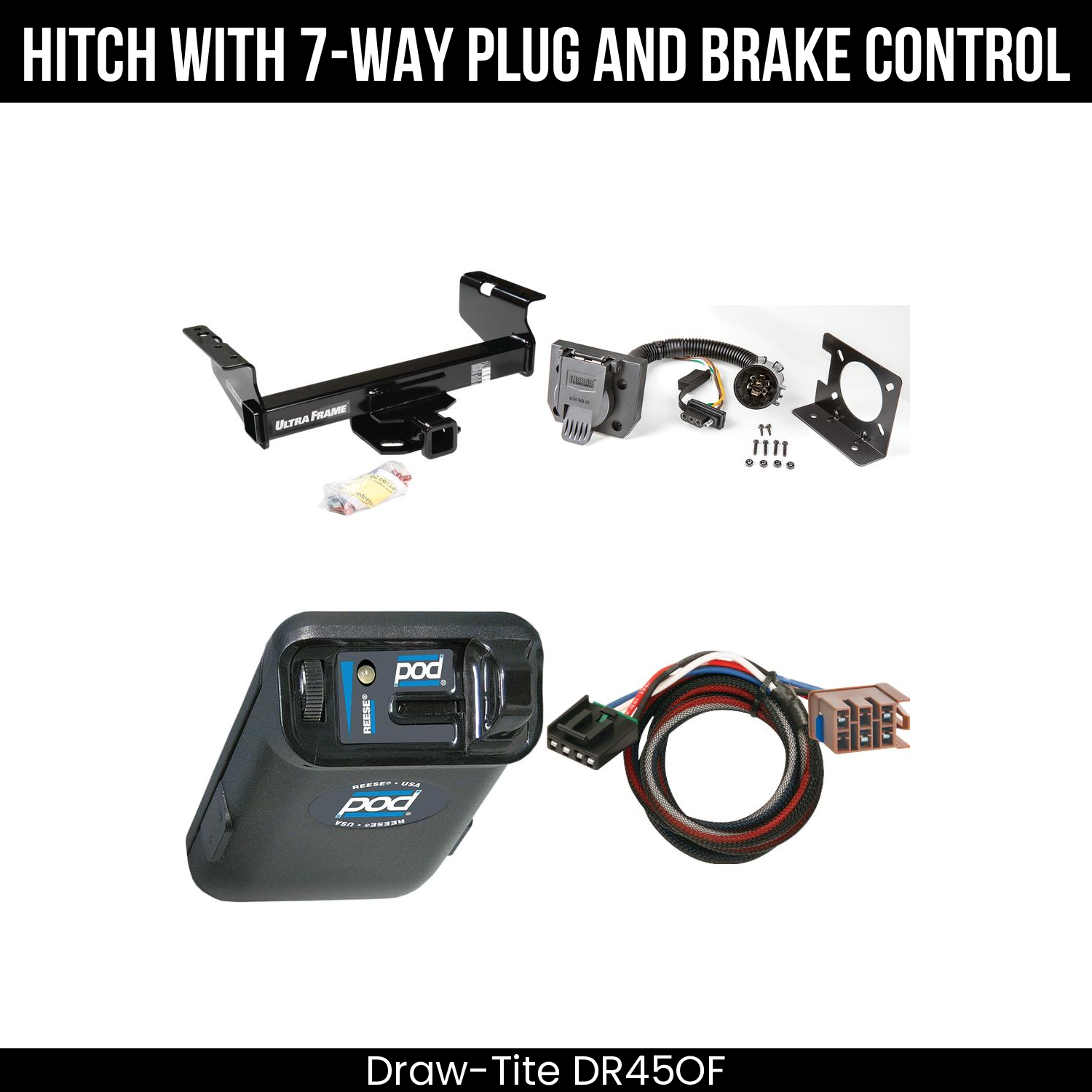 Trailer Hitch , 7-Way , Reese POD Brake Control