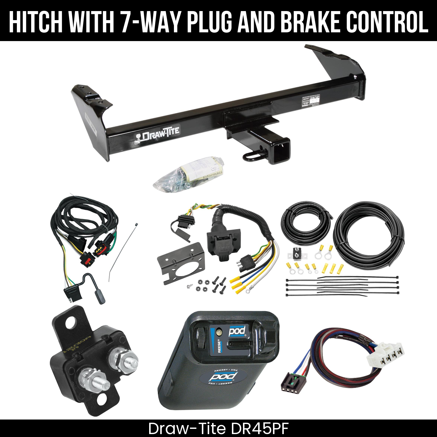 Trailer Hitch , 7-Way , Reese POD Brake Control