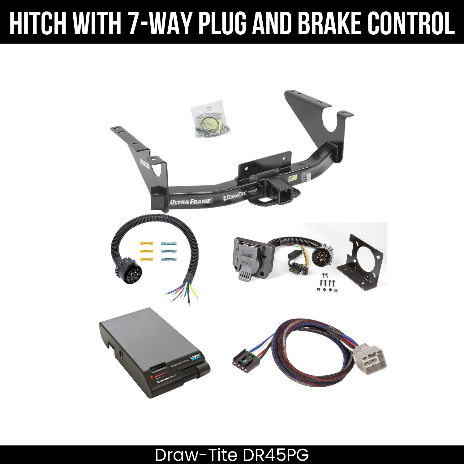 Trailer Hitch , 7-Way , Reese Brakeman Brake Control