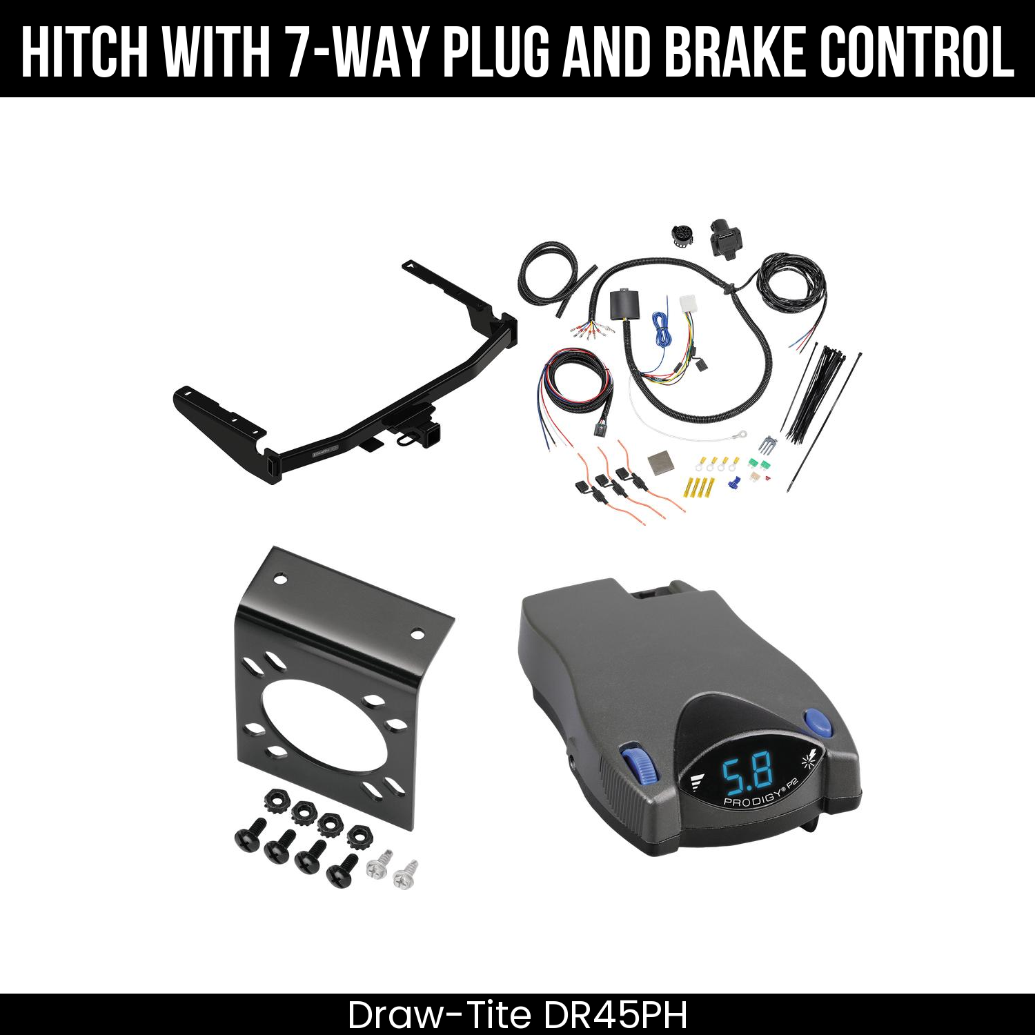 Trailer Hitch , 7-Way , Tekonsha Prodigy P2 Brake Control