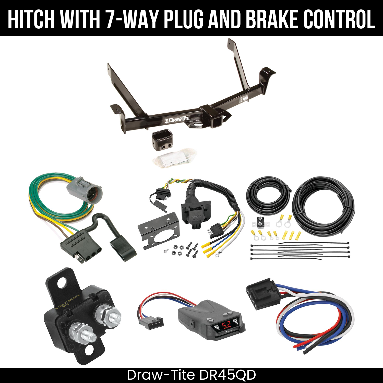 Trailer Hitch , 7-Way , Tekonsha Brakeman IV Brake Control