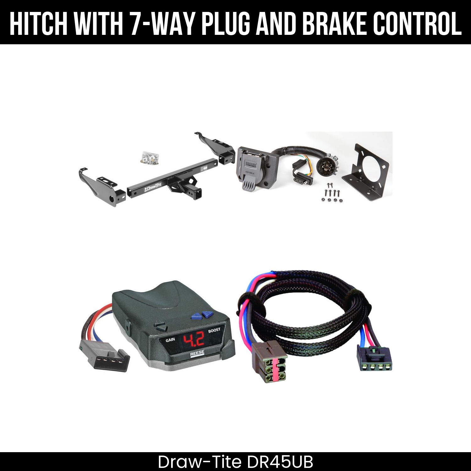 Trailer Hitch , 7-Way , Reese Brake EVN Control