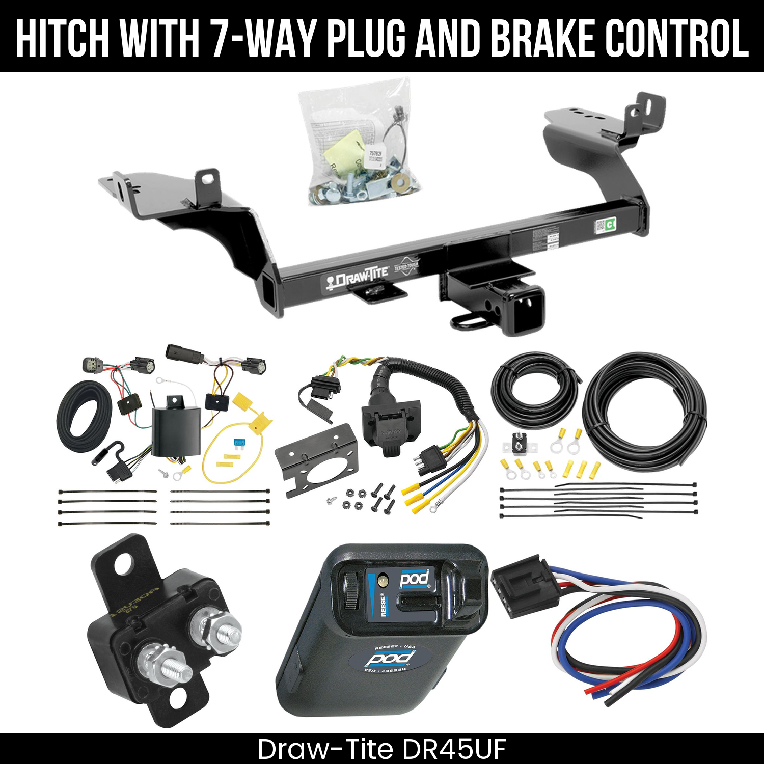Trailer Hitch , 7-Way , Reese POD Brake Control