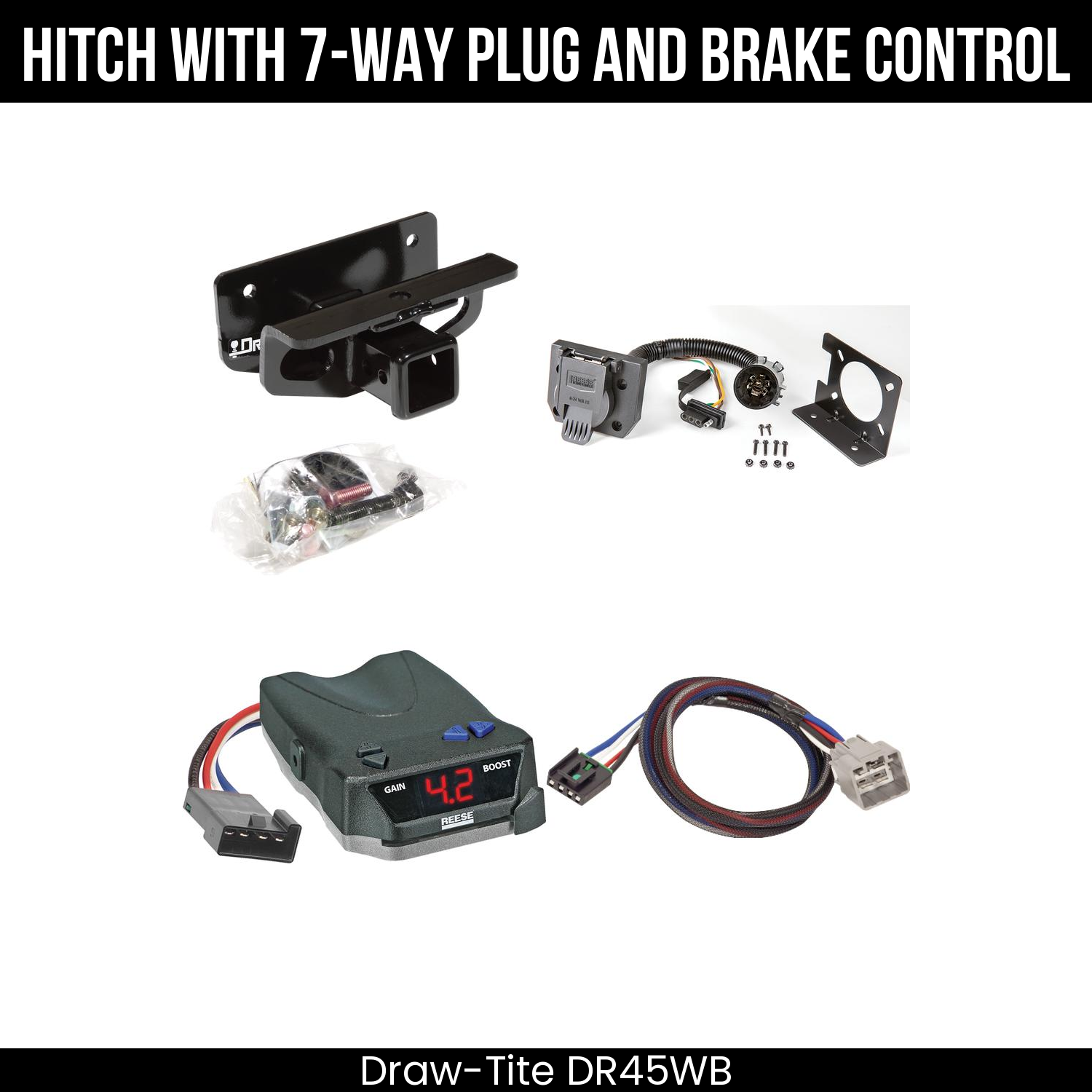 Trailer Hitch , 7-Way , Reese Brake EVN Control