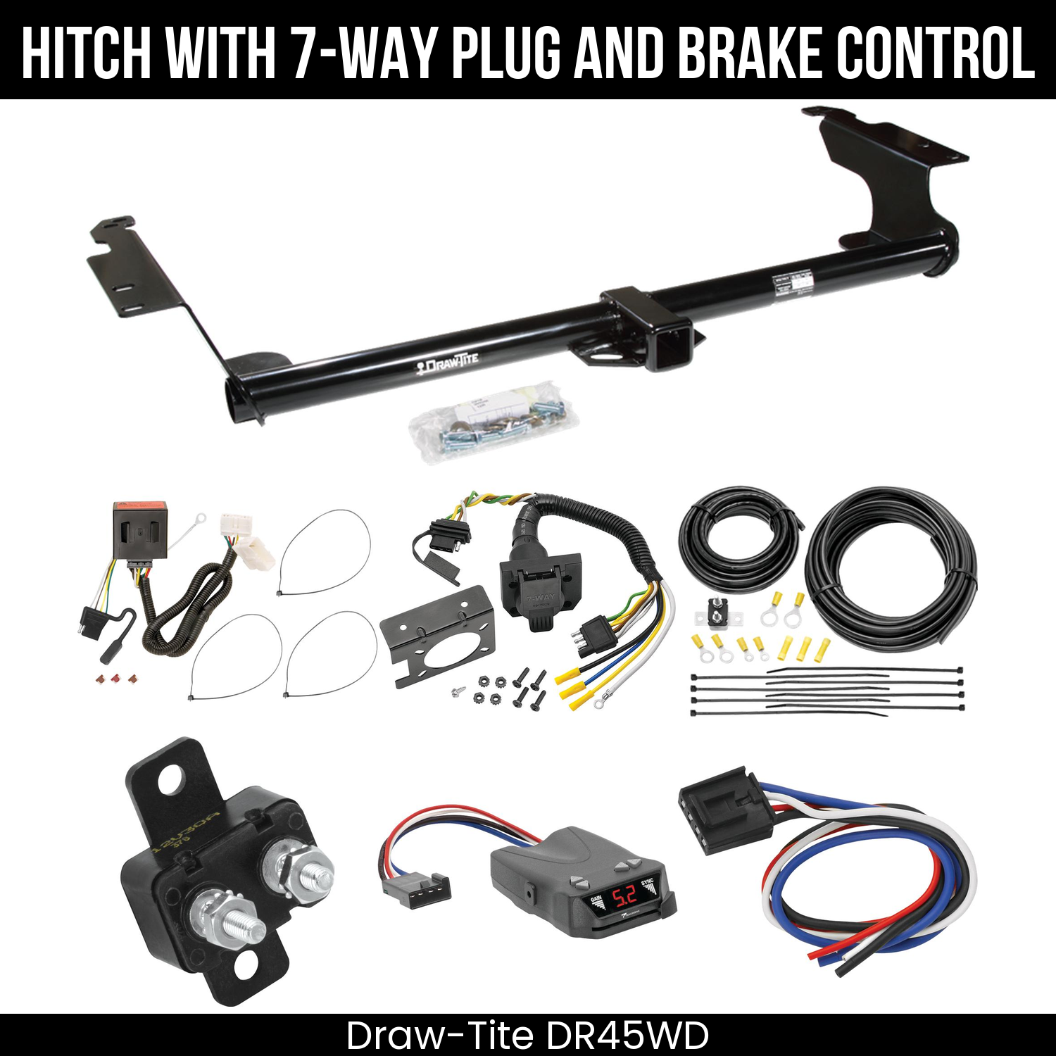 Trailer Hitch , 7-Way , Tekonsha Brakeman IV Brake Control