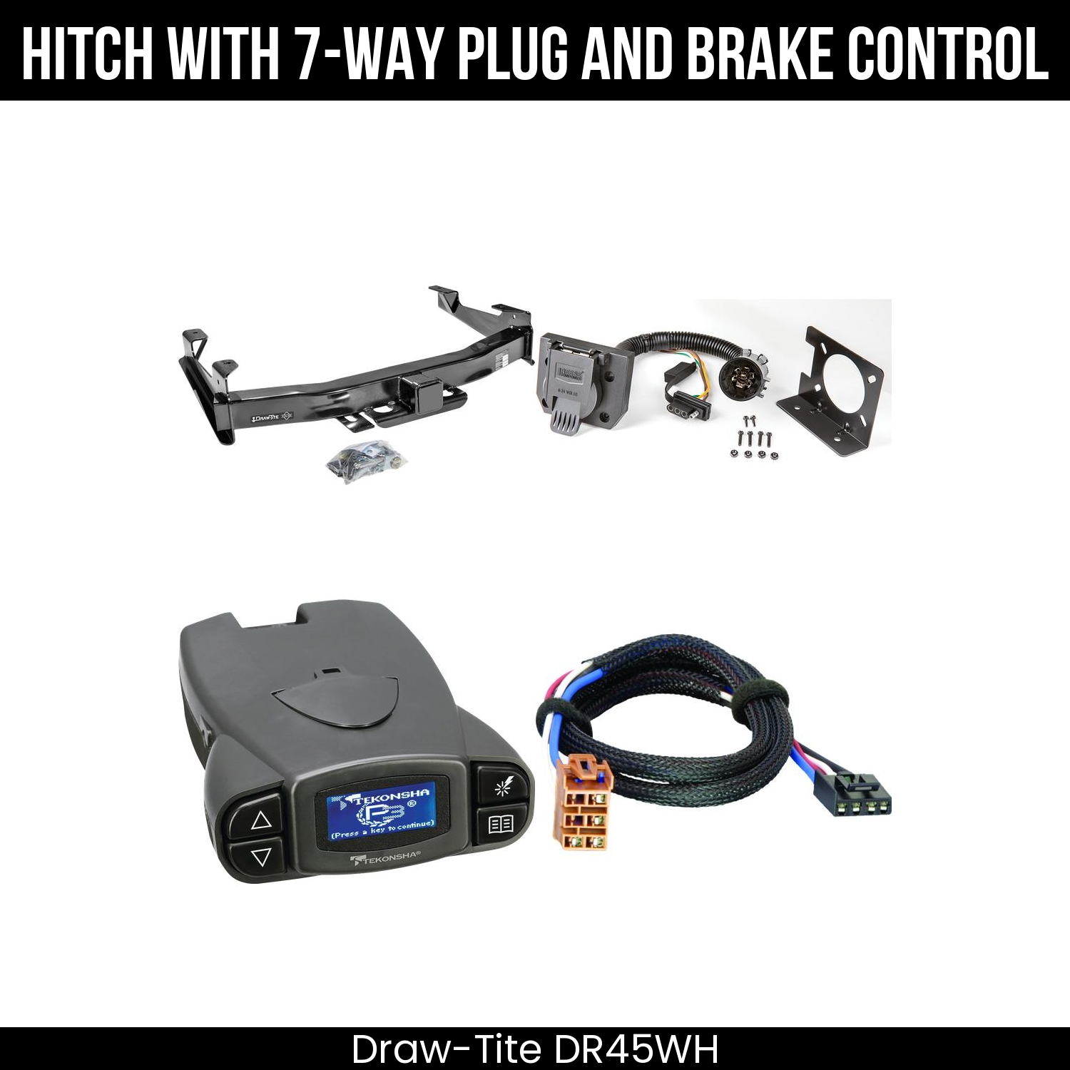 Trailer Hitch , 7-Way , Tekonsha Prodigy P3 Brake Control