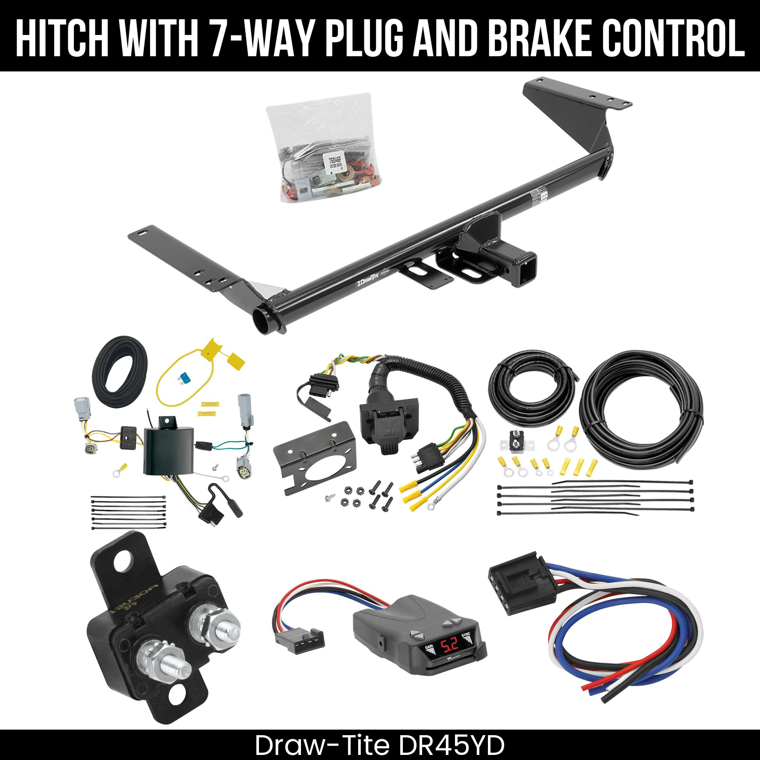 Trailer Hitch , 7-Way , Tekonsha Brakeman IV Brake Control