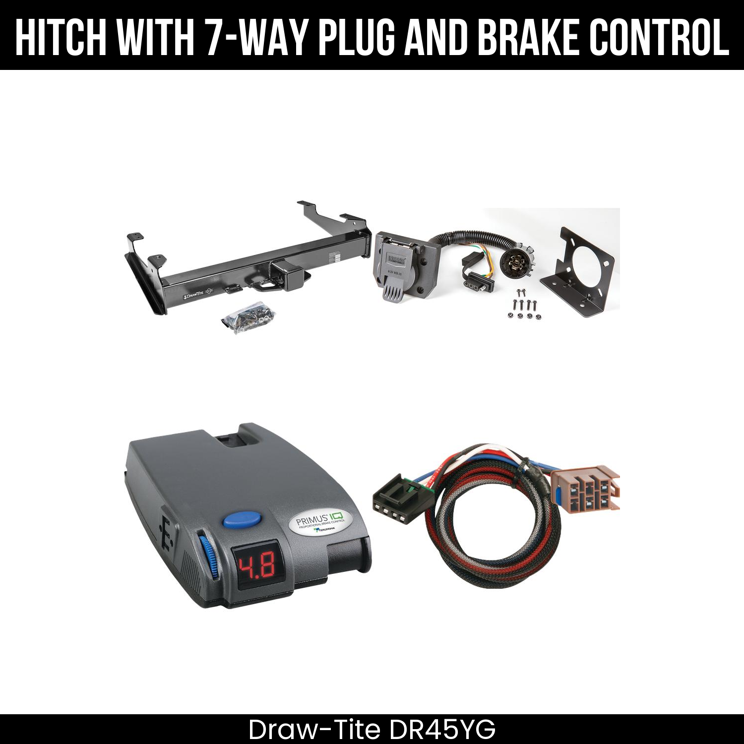 Trailer Hitch , 7-Way , Tekonsha Primus IQ Brake Control