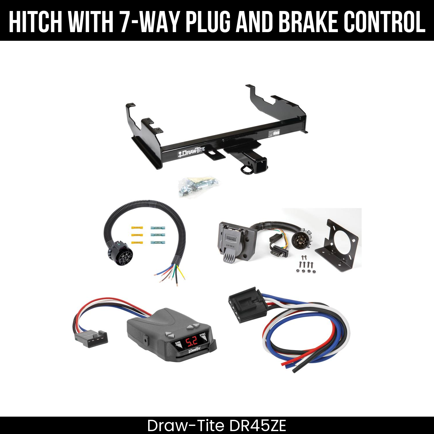 Trailer Hitch , 7-Way , Draw-Tite Activator IV Brake Control