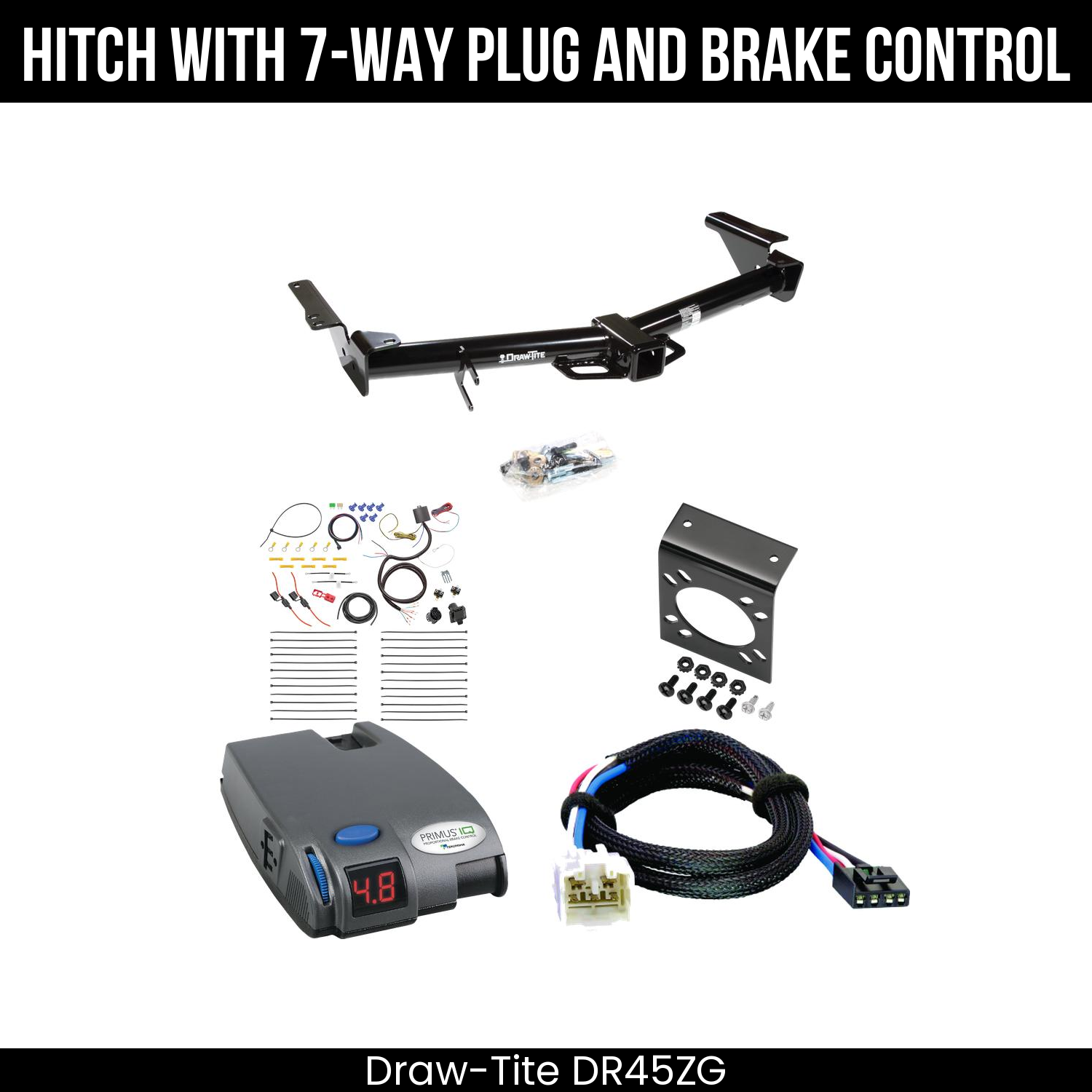 Trailer Hitch , 7-Way , Tekonsha Primus IQ Brake Control