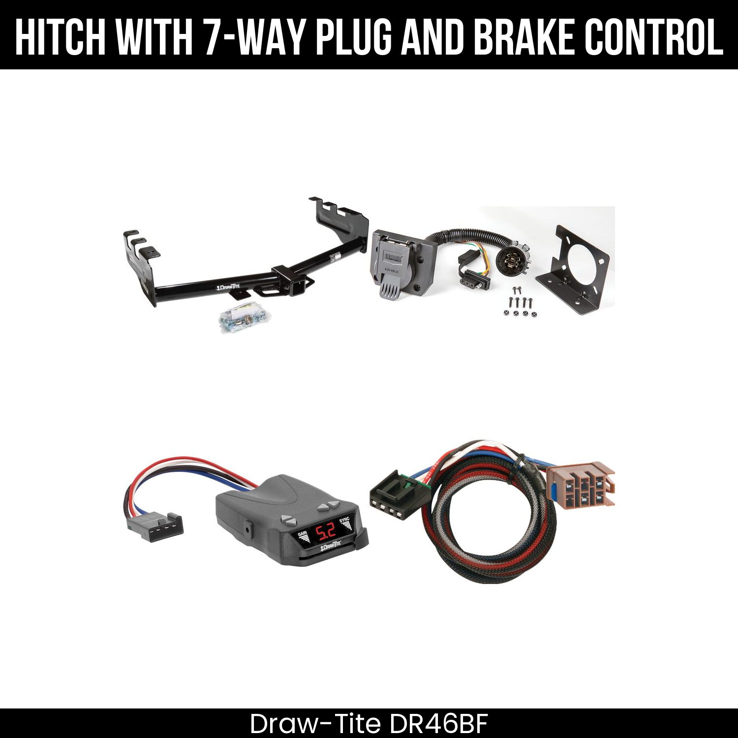 Trailer Hitch , 7-Way , Draw-Tite Activator IV Brake Control