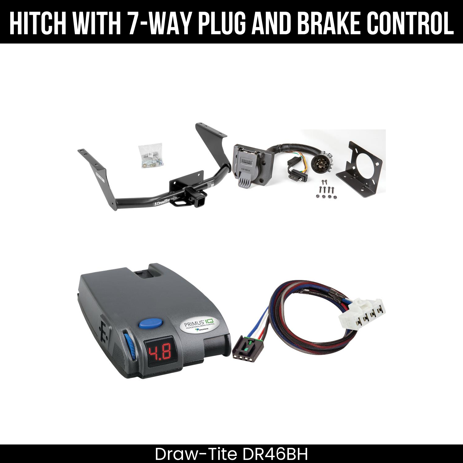 Trailer Hitch , 7-Way , Tekonsha Primus IQ Brake Control