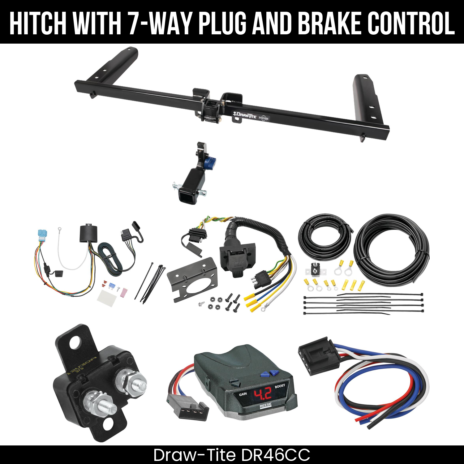 Trailer Hitch , 7-Way , Reese Brake EVN Control