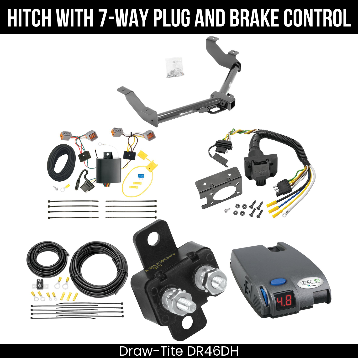Trailer Hitch , 7-Way , Tekonsha Primus IQ Brake Control