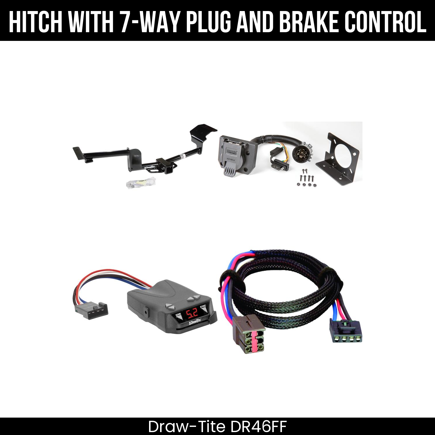 Trailer Hitch , 7-Way , Draw-Tite Activator IV Brake Control