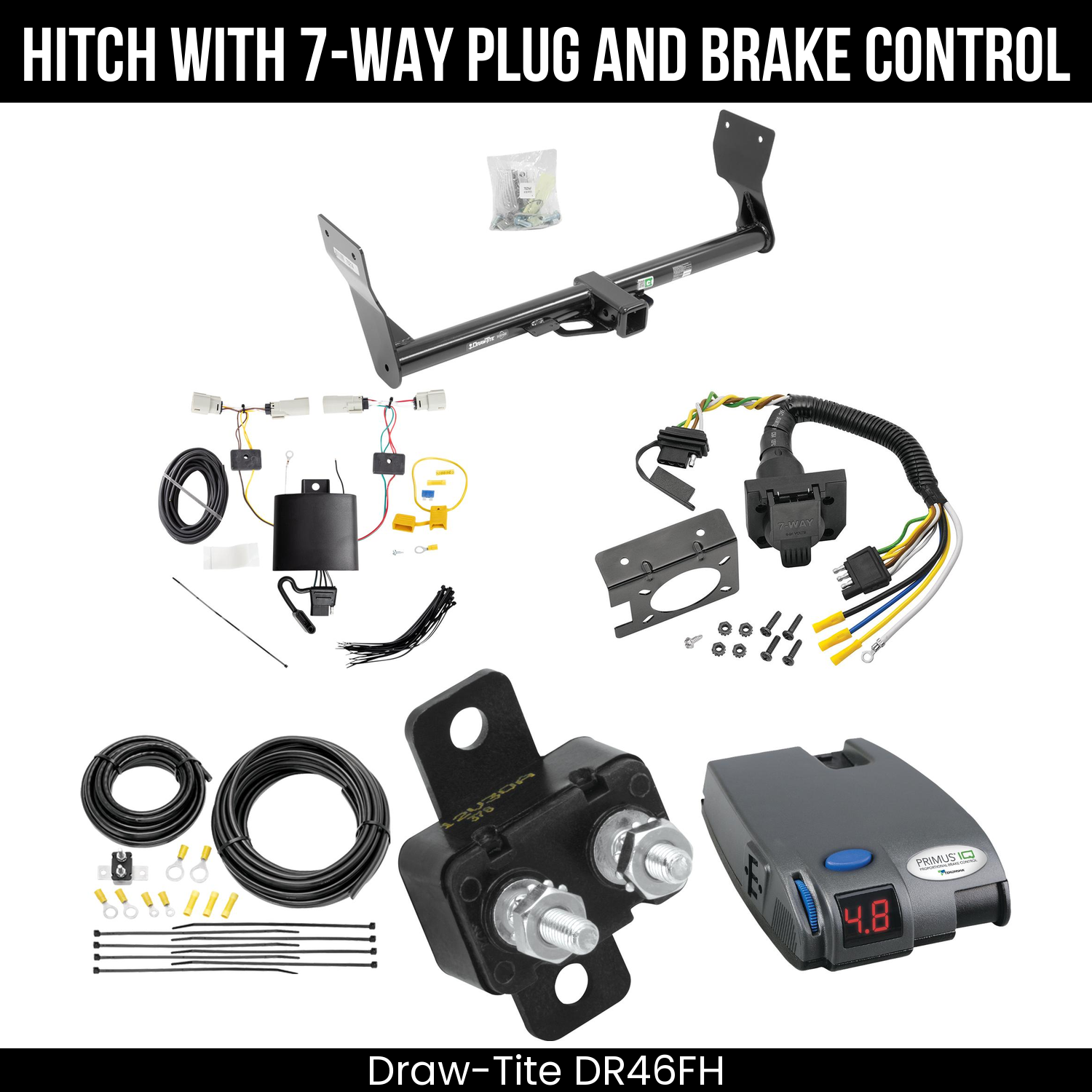 Trailer Hitch , 7-Way , Tekonsha Primus IQ Brake Control