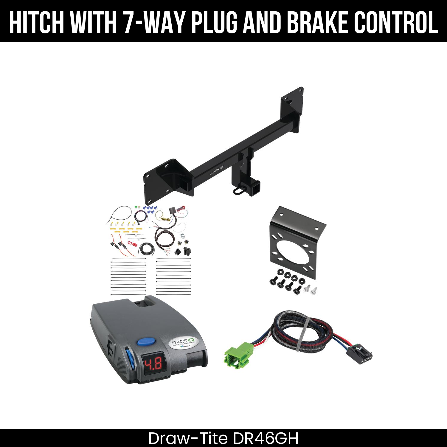 Trailer Hitch , 7-Way , Tekonsha Primus IQ Brake Control