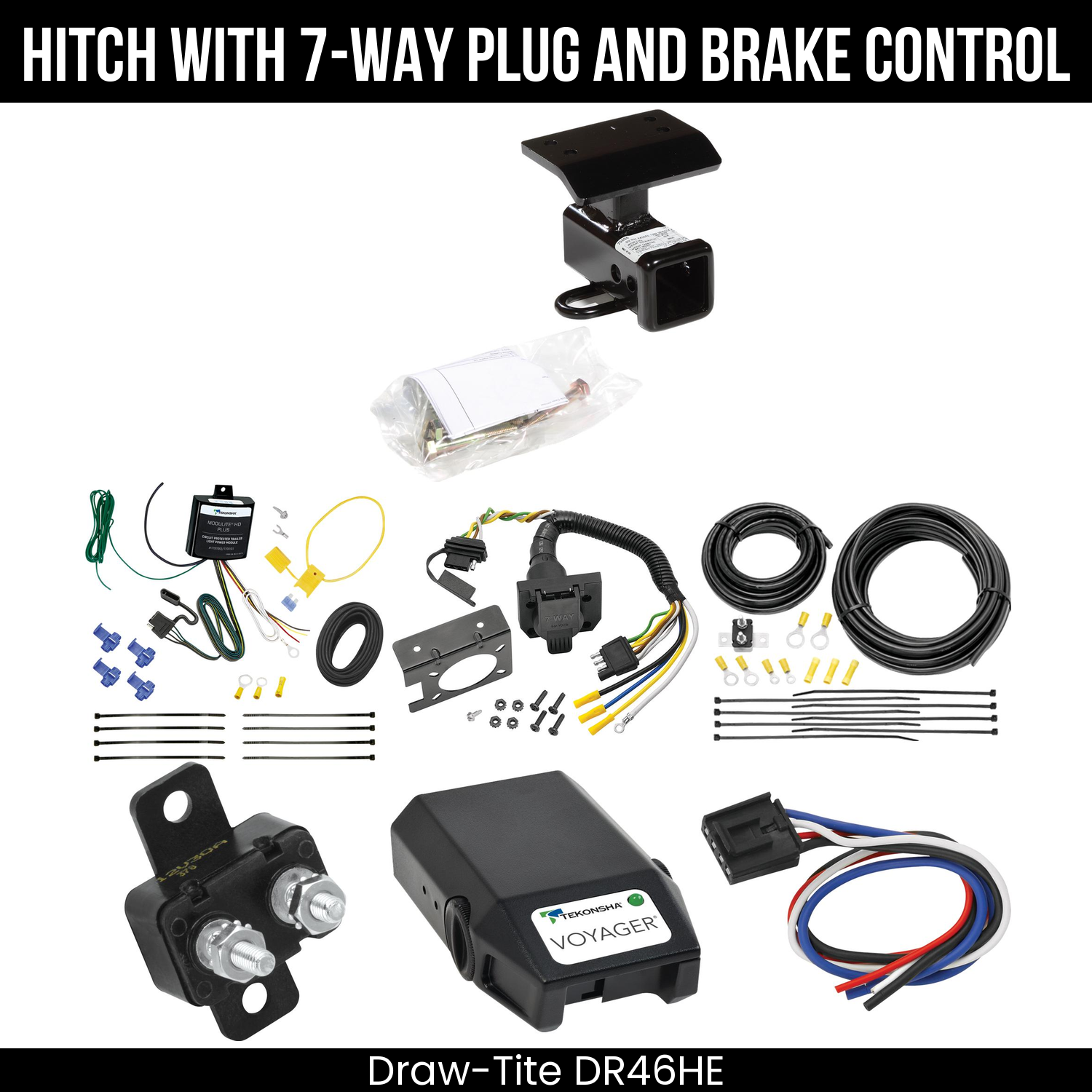 Trailer Hitch , 7-Way , Tekonsha Voyager Brake Control
