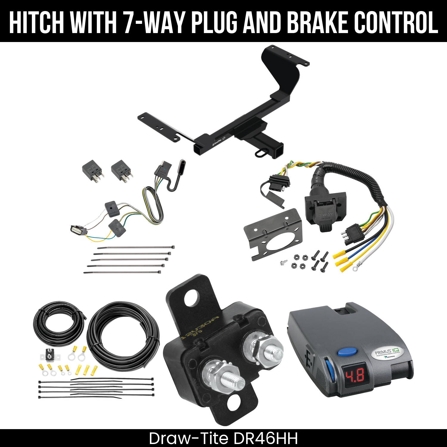 Trailer Hitch , 7-Way , Tekonsha Primus IQ Brake Control