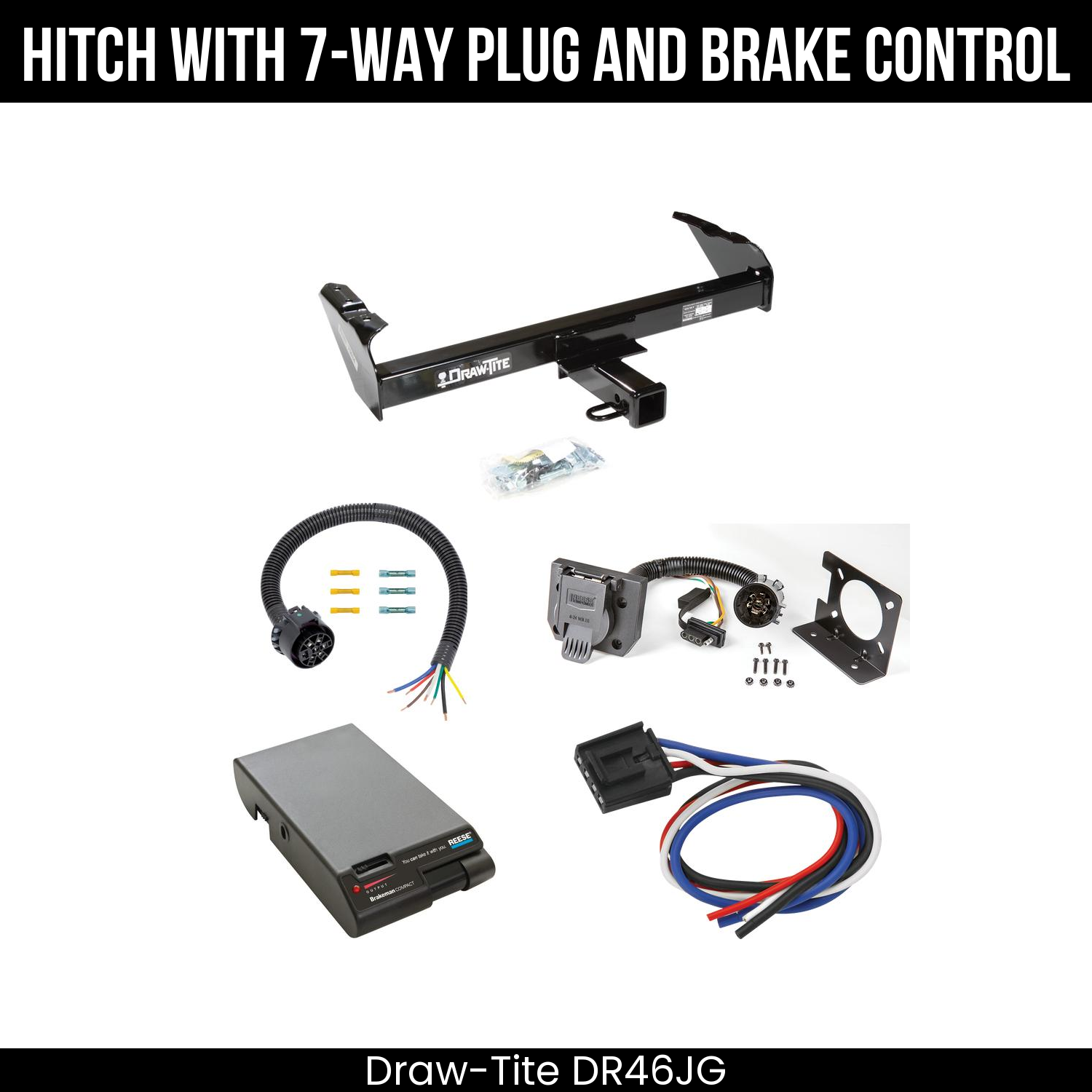 Trailer Hitch , 7-Way , Reese Brakeman Brake Control