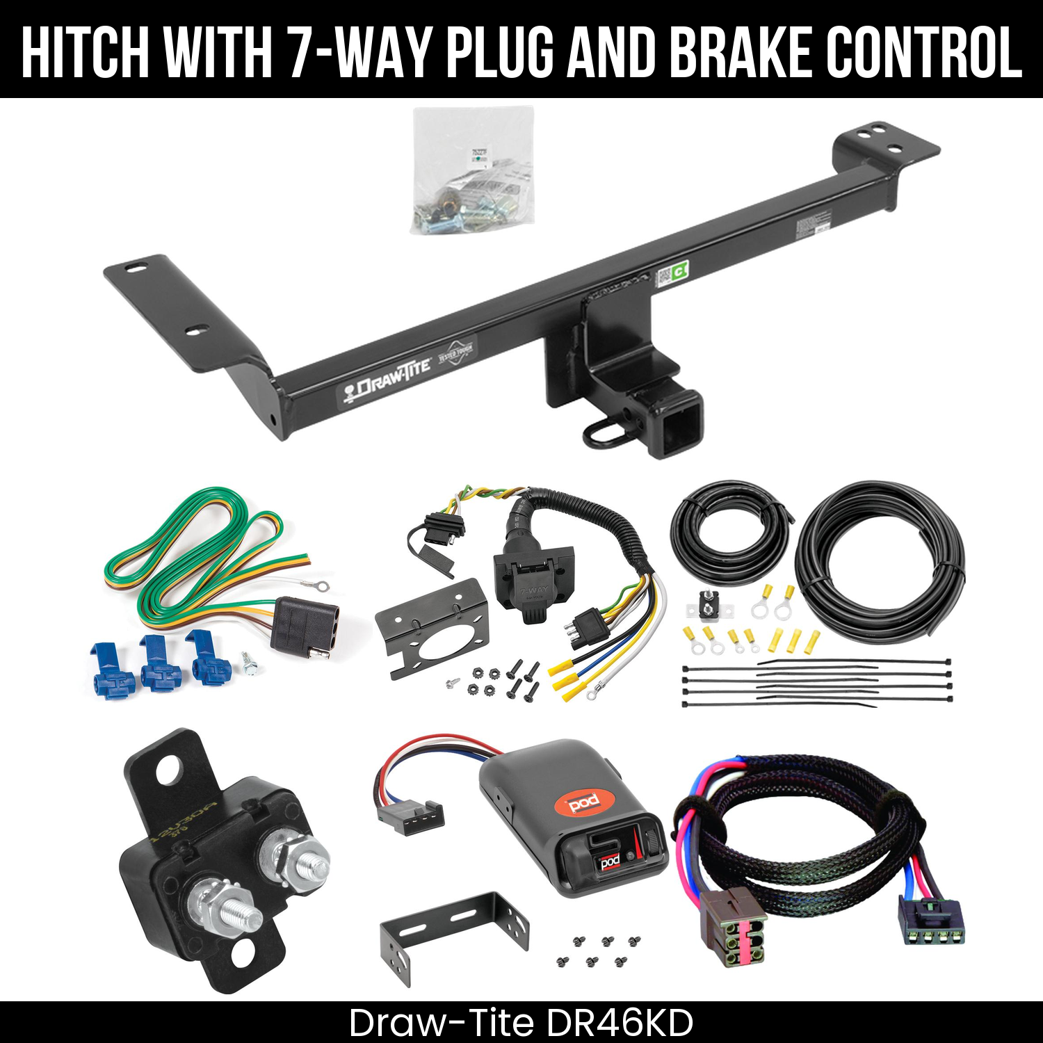 Trailer Hitch , 7-Way , Pro Series POD Brake Control