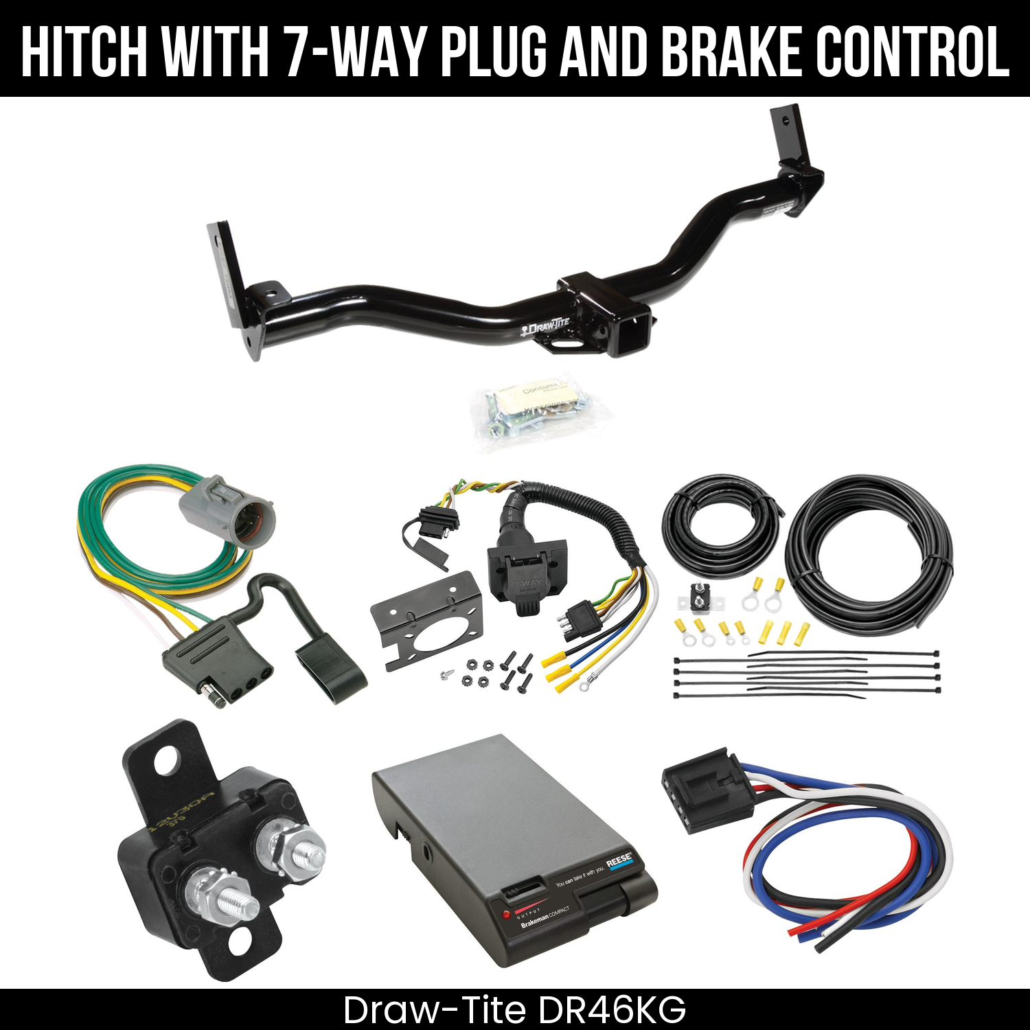 Trailer Hitch , 7-Way , Reese Brakeman Brake Control