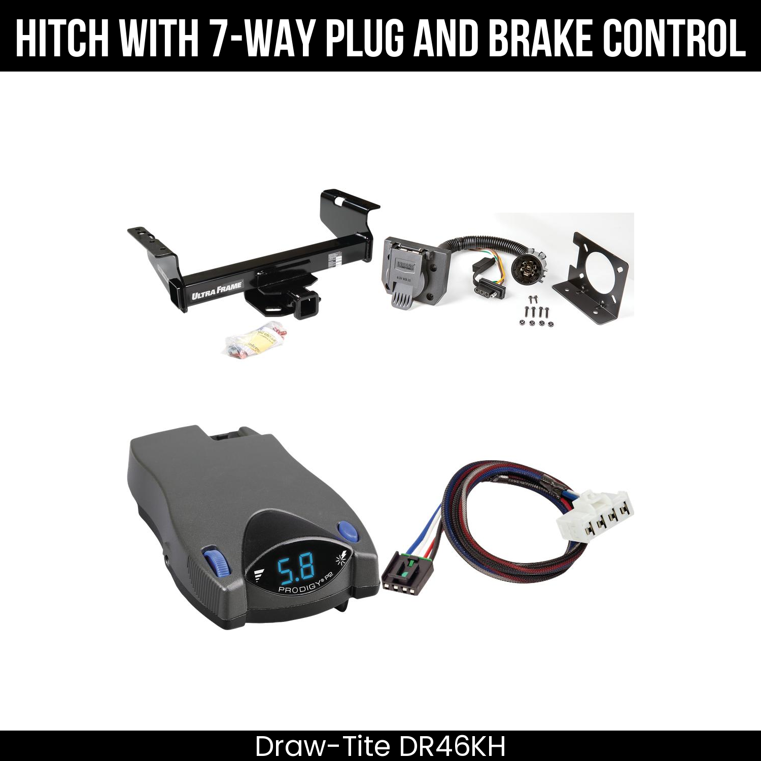 Trailer Hitch , 7-Way , Tekonsha Prodigy P2 Brake Control