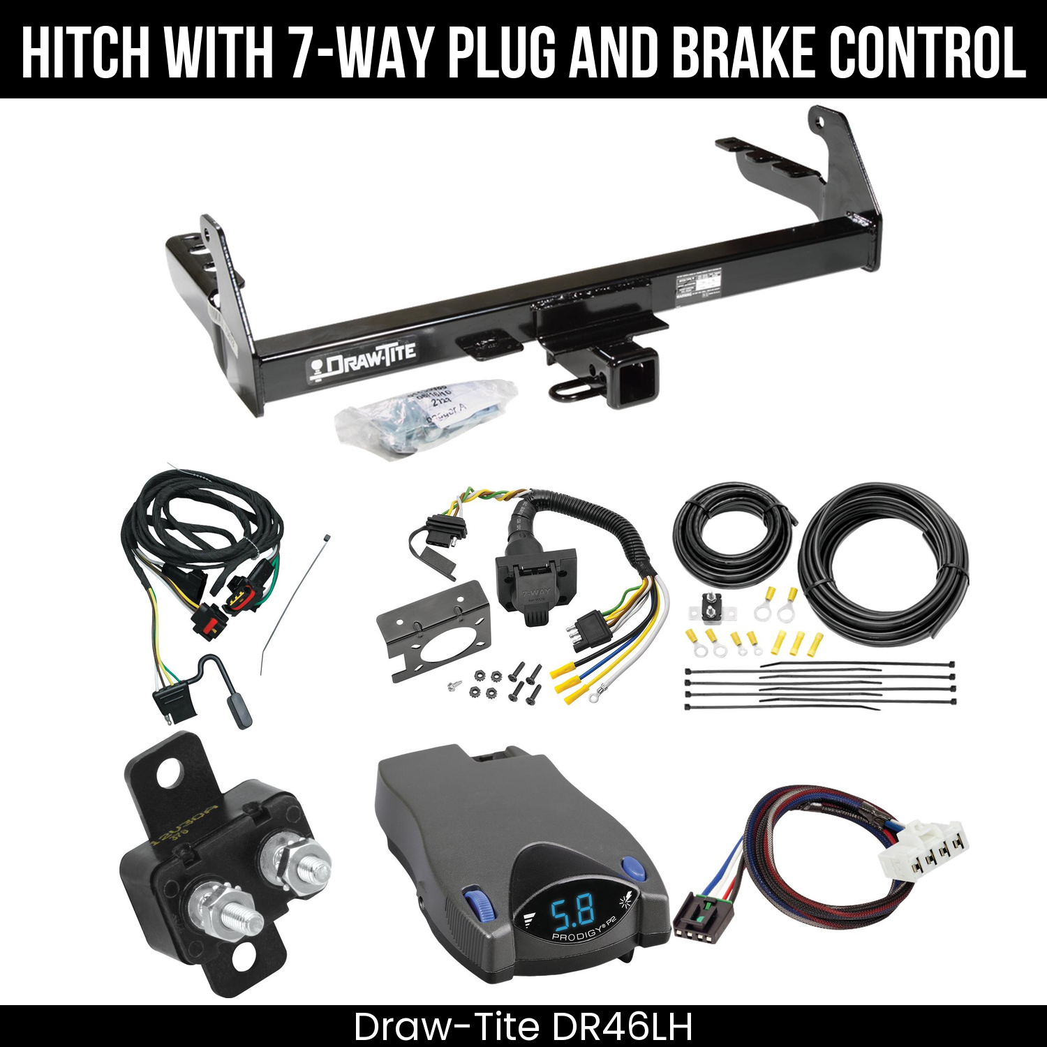 Trailer Hitch , 7-Way , Tekonsha Prodigy P2 Brake Control